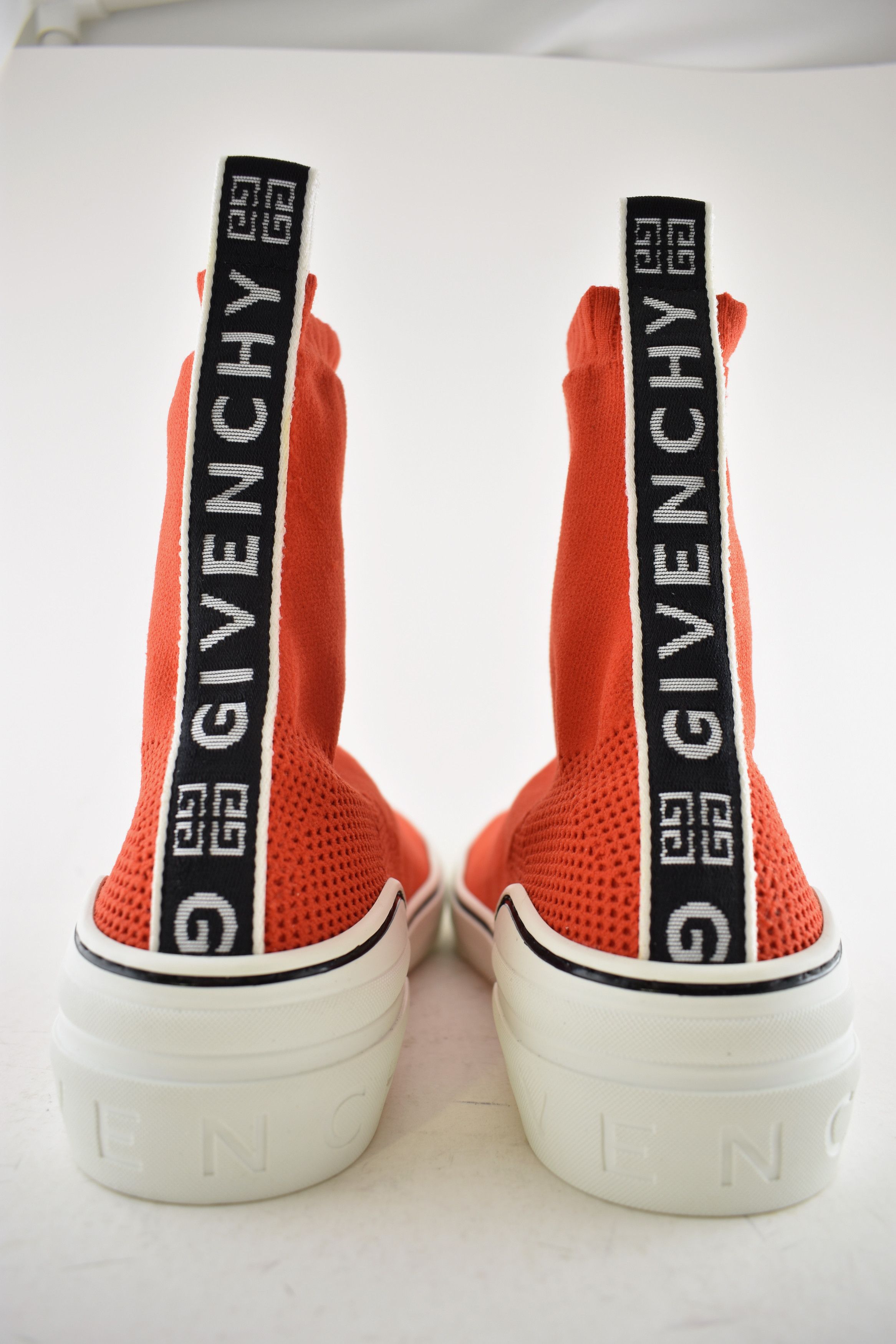 Givenchy George V Sock White High Top Knit Trainer Sneaker 43.5 10.5 Size US 10.5 / EU 43-44 - 10 Thumbnail