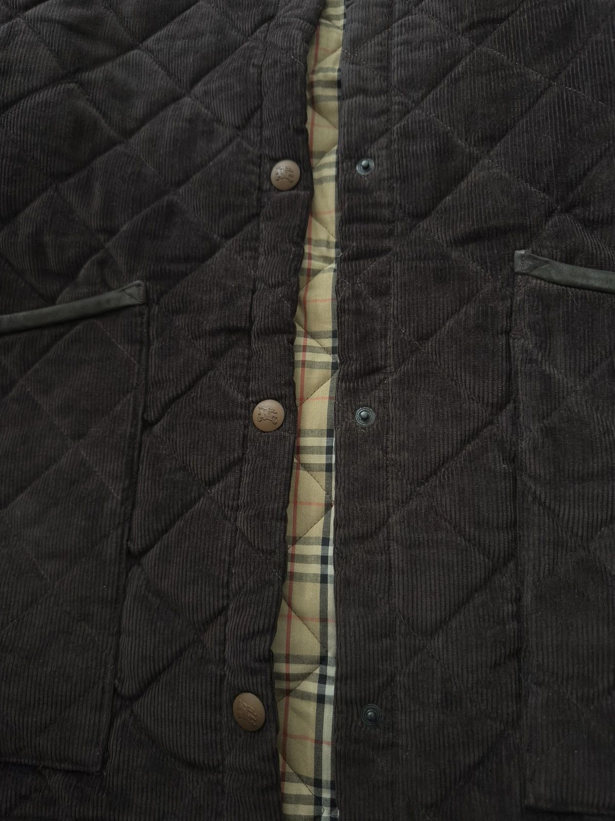 Burberry Vintage Burberry Corduroy Quilted Jacket Size US S / EU 44-46 / 1 - 4 Thumbnail