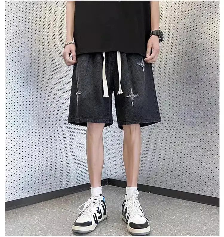 Japanese Brand Sports and casual distressed jeans Size US 32 / EU 48 - 1 Thumbnail
