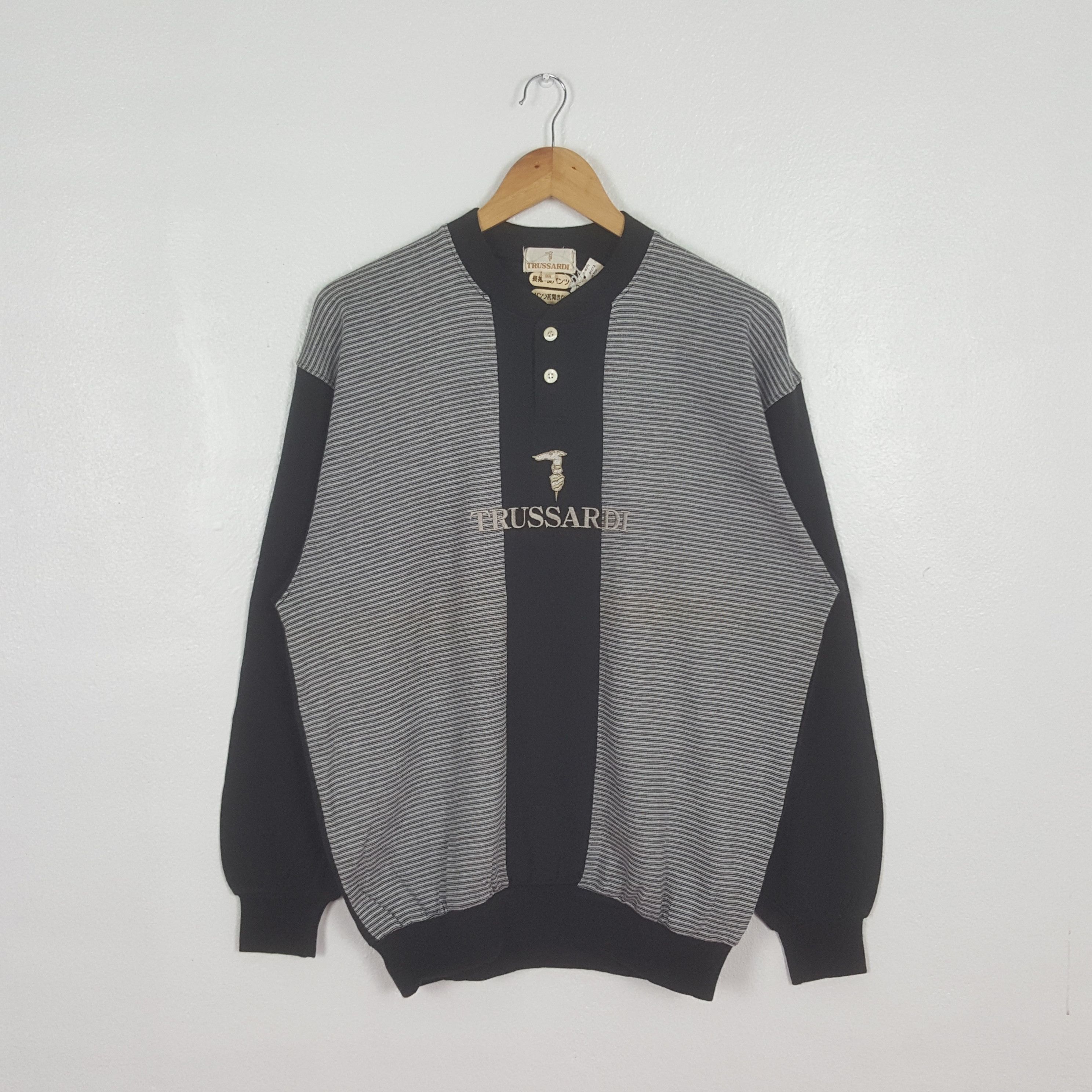 Trussardi Vintage Trussardi Italian Brand Sweatshirt C315N13 Size US M / EU 48-50 / 2 - 1 Thumbnail