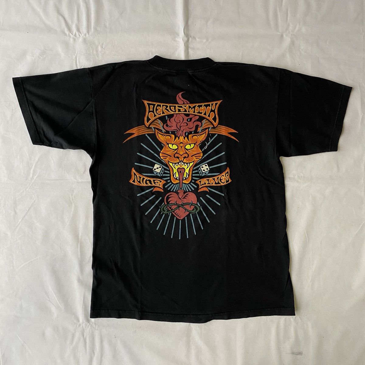 Band Tees × Vintage Vintage 1997 Aerosmith Nine Lives Tour T-Shirt Size US L / EU 52-54 / 3 - 10 Thumbnail