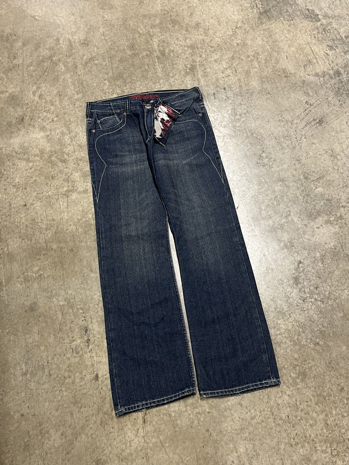 Affliction × Vintage Affliction denim y2k baggy fit skater grunge opium hype NWT Size US 36 / EU 52 - 7 Thumbnail