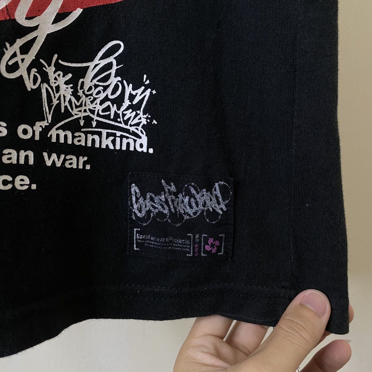 If Six Was Nine Timestep Seditionaries Poem Cyber Gothic Punk Double Layer T Size US L / EU 52-54 / 3 - 4 Thumbnail