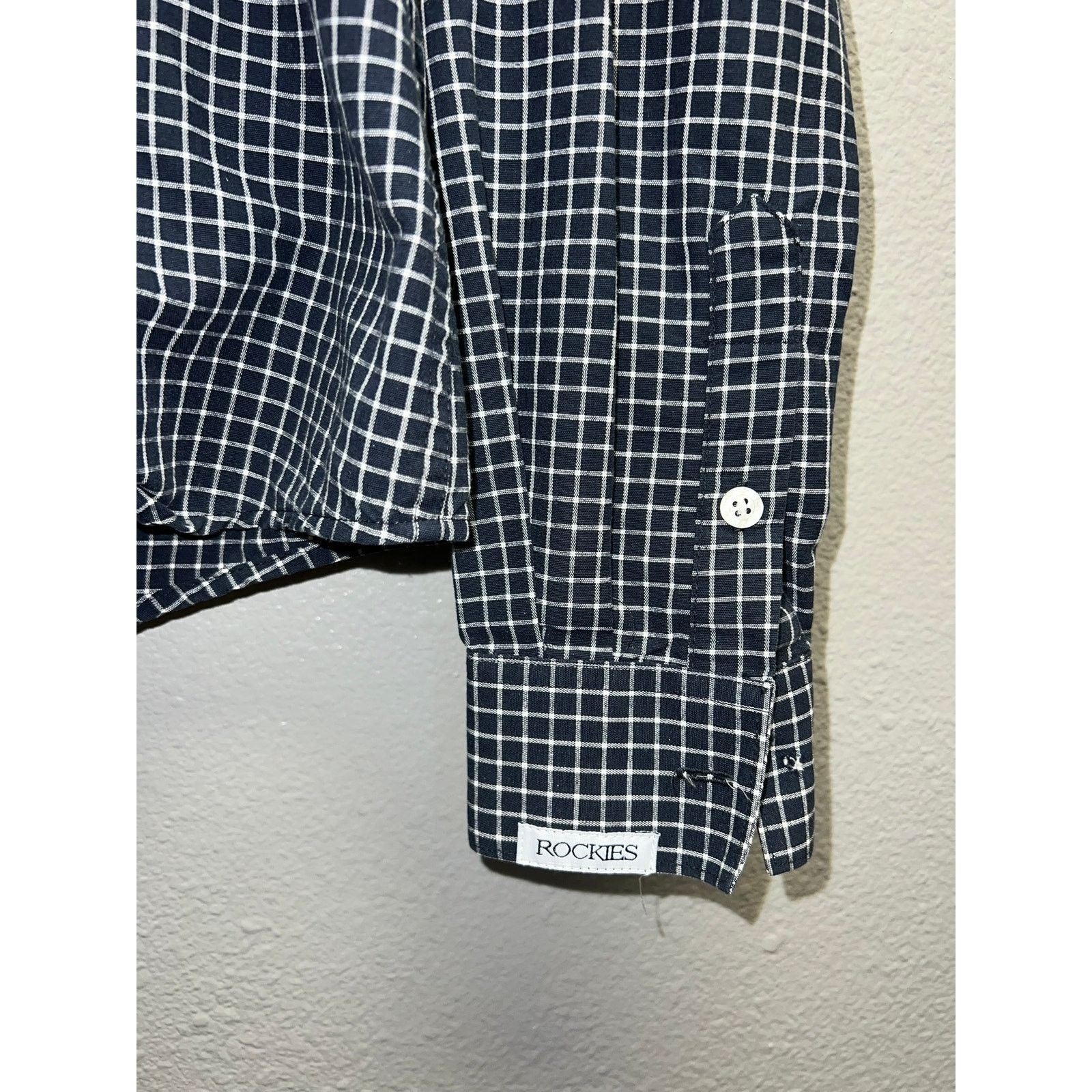 Vintage Womens Rockies Button Up Shirt Long Sleeve Black Medium Size M / US 6-8 / IT 42-44 - 4 Thumbnail