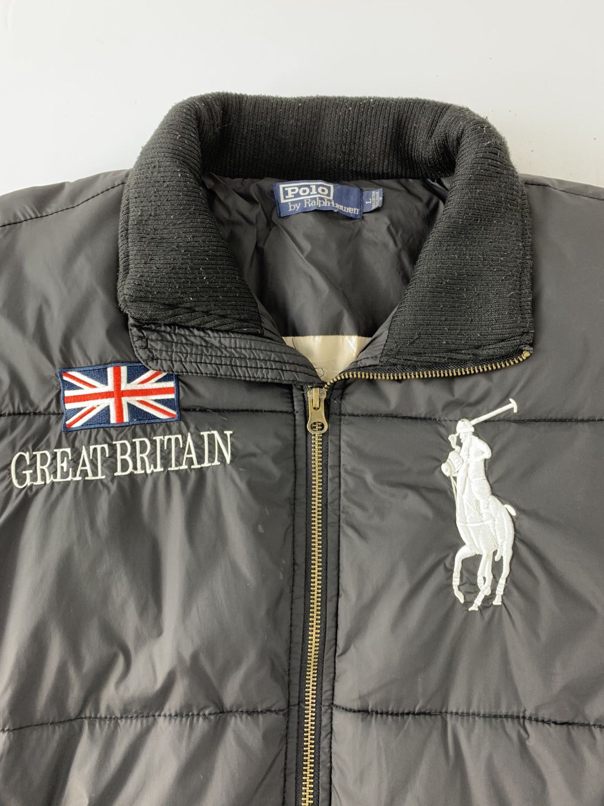 Polo Ralph Lauren Polo Ralph Lauren Great Britaon Down Puffer Embroidery Logo Size US L / EU 52-54 / 3 - 4 Thumbnail
