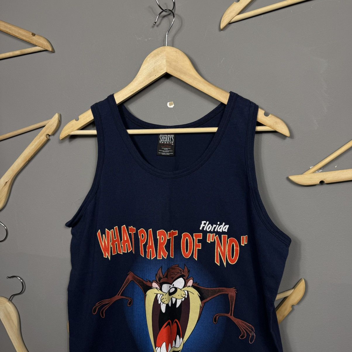 Vintage × Warner Bros Vintage Taz Tank Top “What Part of No” Graphic Size US L / EU 52-54 / 3 - 2 Thumbnail