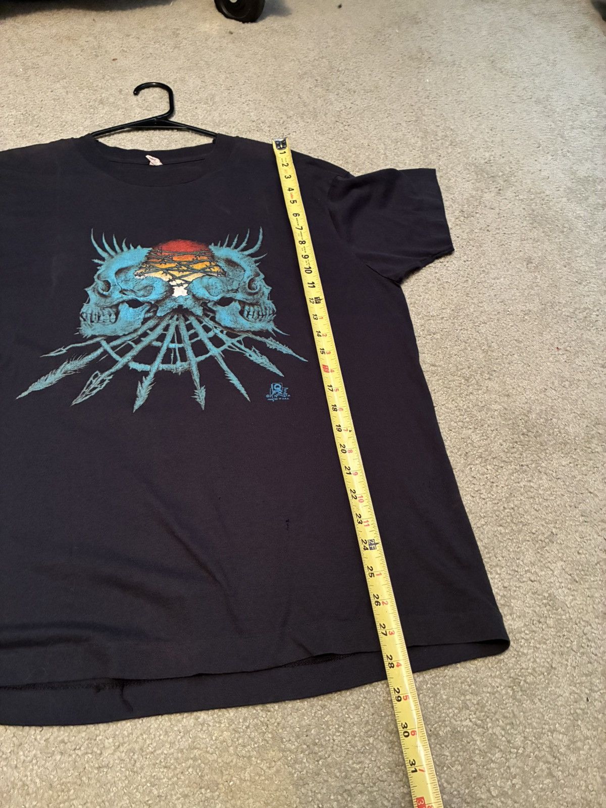 Vintage Vintage 80s punk skull tee shirt Size US XL / EU 56 / 4 - 6 Thumbnail