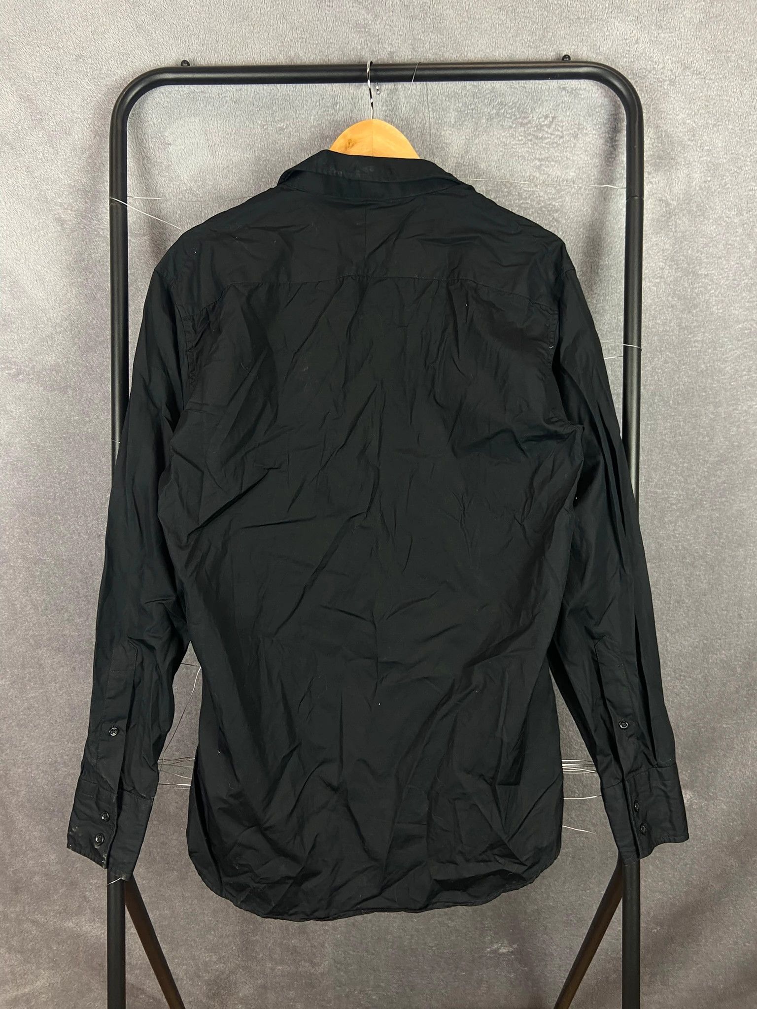 Kenzo Kenzo Classic Black Dress Shirt Size 43 Size US L / EU 52-54 / 3 - 3 Thumbnail