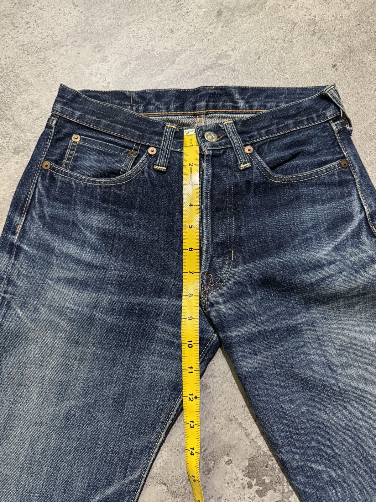 The Real McCoy's Joe McCoy Lot.906 Denim Selvedge distressed jeans Size US 28 / EU 44 - 13 Thumbnail