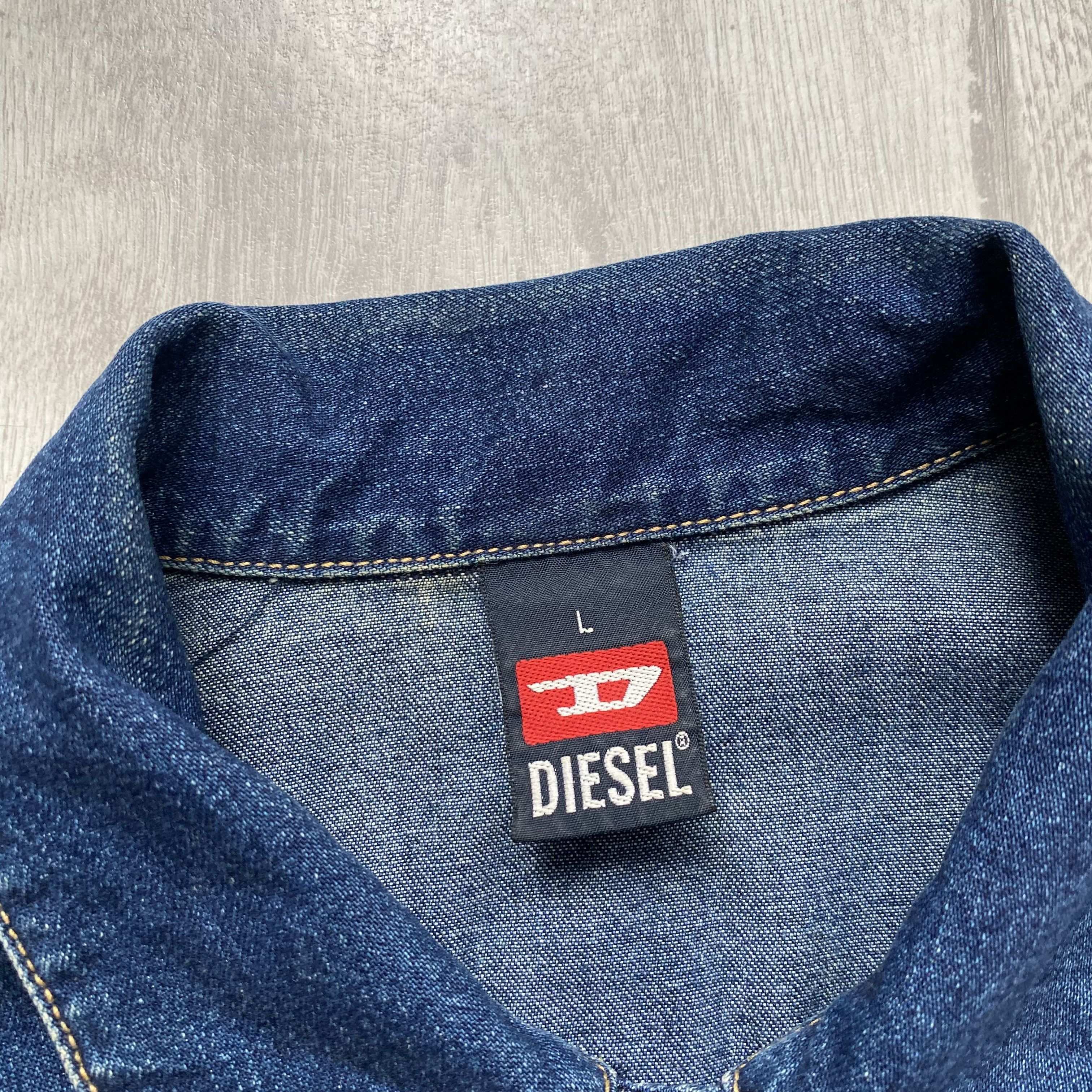 Diesel Y2K Vintage 2000s Diesel Denim jacket cropped Size M / US 6-8 / IT 42-44 - 6 Thumbnail