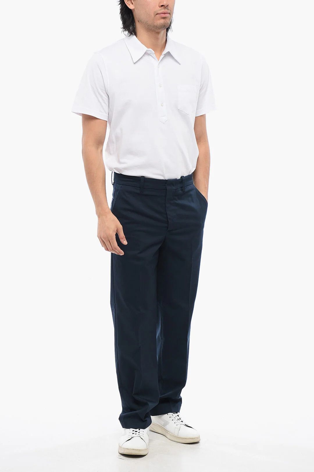 DEPARTMENT5 og1mm0326 Casual Twill 4-Pocket Pant in Blue Size US 33 - 8 Thumbnail