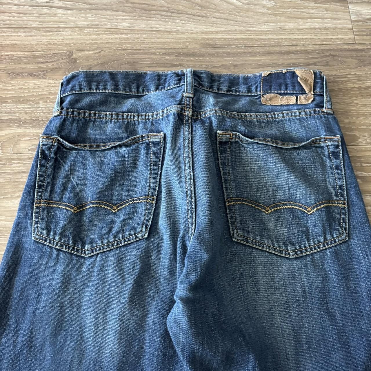 Japanese Brand Crazy Vintage Y2K/2000s Grunge Dark Wash Denim Jeans! 32x34 Size US 32 / EU 48 - 7 Thumbnail
