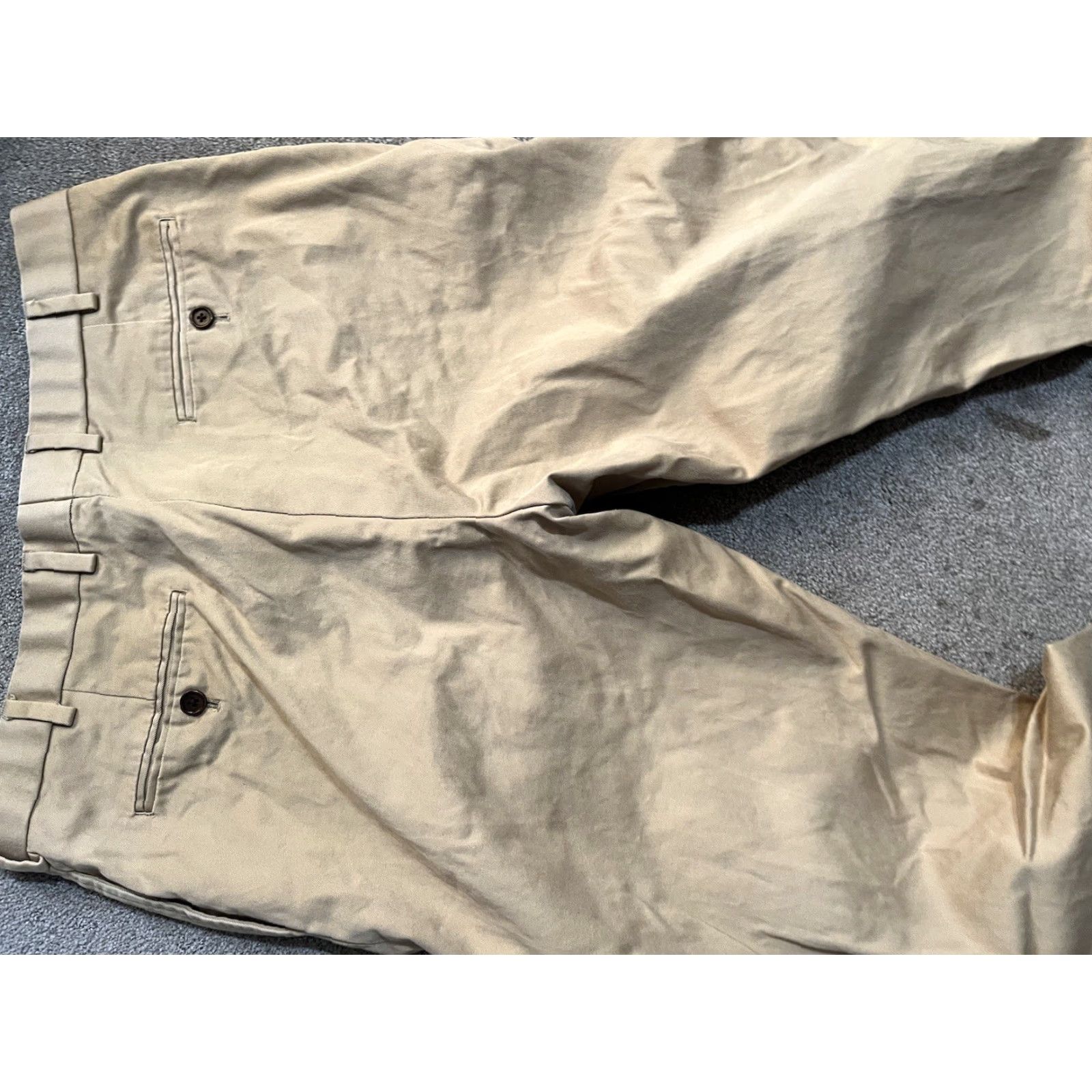 Brooks Brothers Brooks Brothers Country Club Madison Pants Mens 37x28 Beige Pleated Size US 37 - 4 Thumbnail