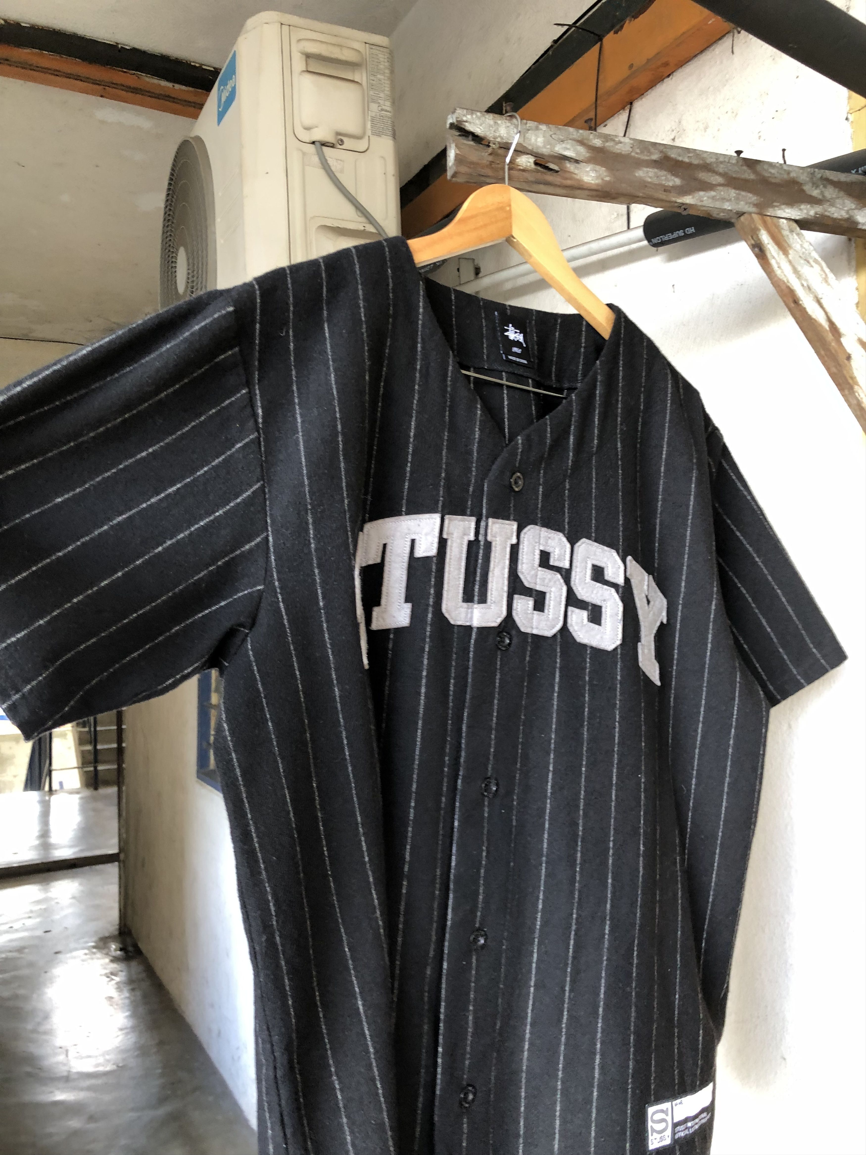 Stussy Rare🥷 Stussy Baseball Wool Shirt Size US L / EU 52-54 / 3 - 12 Thumbnail