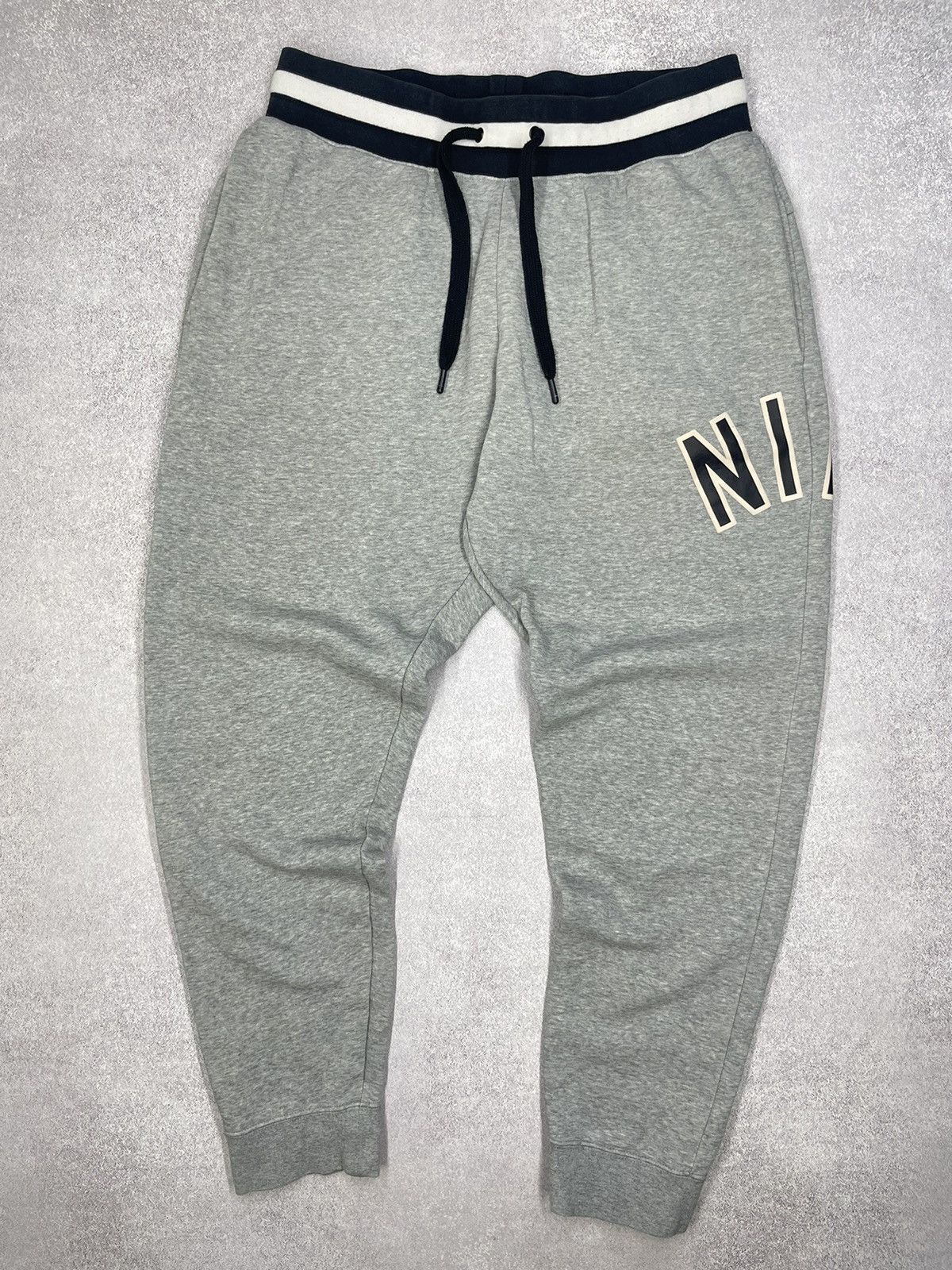 Nike Nike Air Sweatpants Joggers Grey Drill Big Logo Swoosh Y2K Size US 34 / EU 50 - 5 Thumbnail