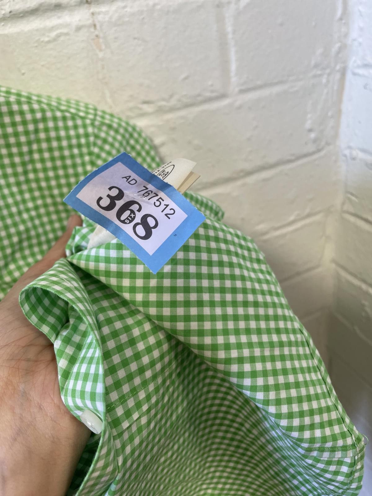 Abercrombie & Fitch Abercrombie & Fitch Men's Green Gingham Casual Shirt Size S Size US S / EU 44-46 / 1 - 3 Thumbnail