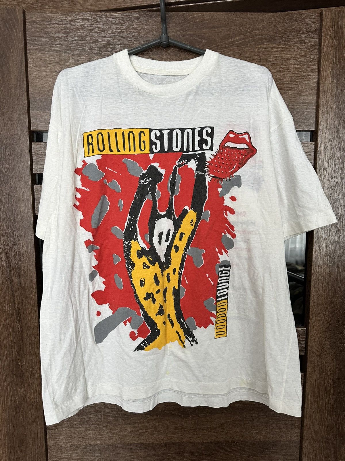 The Rolling Stones 1995 The Rolling Stones Voodoo Tour Band Vintage T-Shirt Tee Size US XL / EU 56 / 4 - 2 Thumbnail