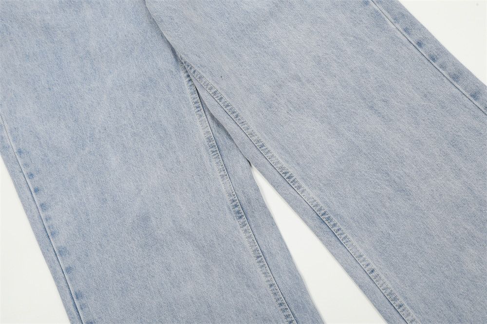 Japanese Brand × Jean Washed light trend American retro casual straight jeans Size US 34 / EU 50 - 6 Thumbnail