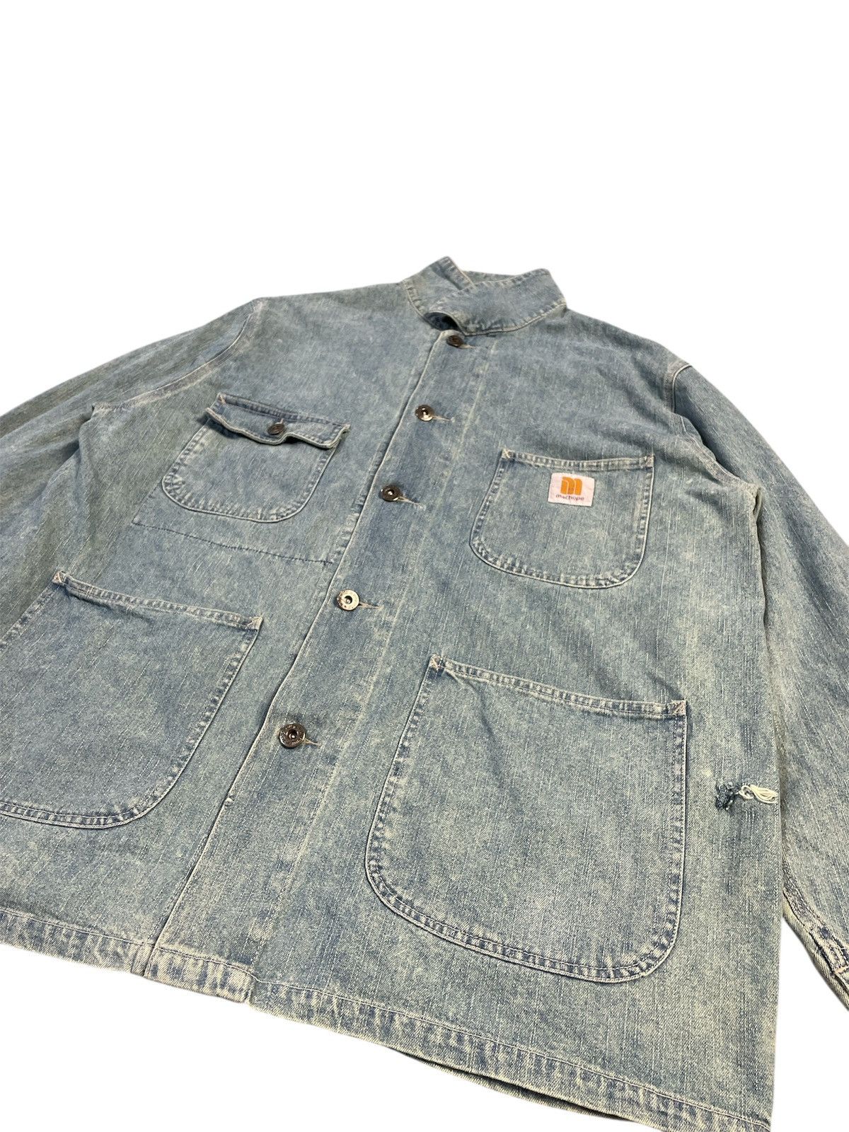 Japanese Brand Vintage Machope Workers Jacket Jeans Jacket Carhartt Jacket Size US L / EU 52-54 / 3 - 2 Thumbnail
