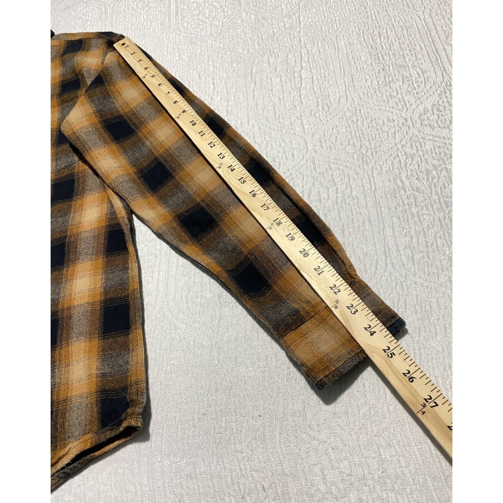 Vintage Red Head Mens Shirt Plaid Flannel Button-Down Brown Black Cotton Size US M / EU 48-50 / 2 - 5 Thumbnail
