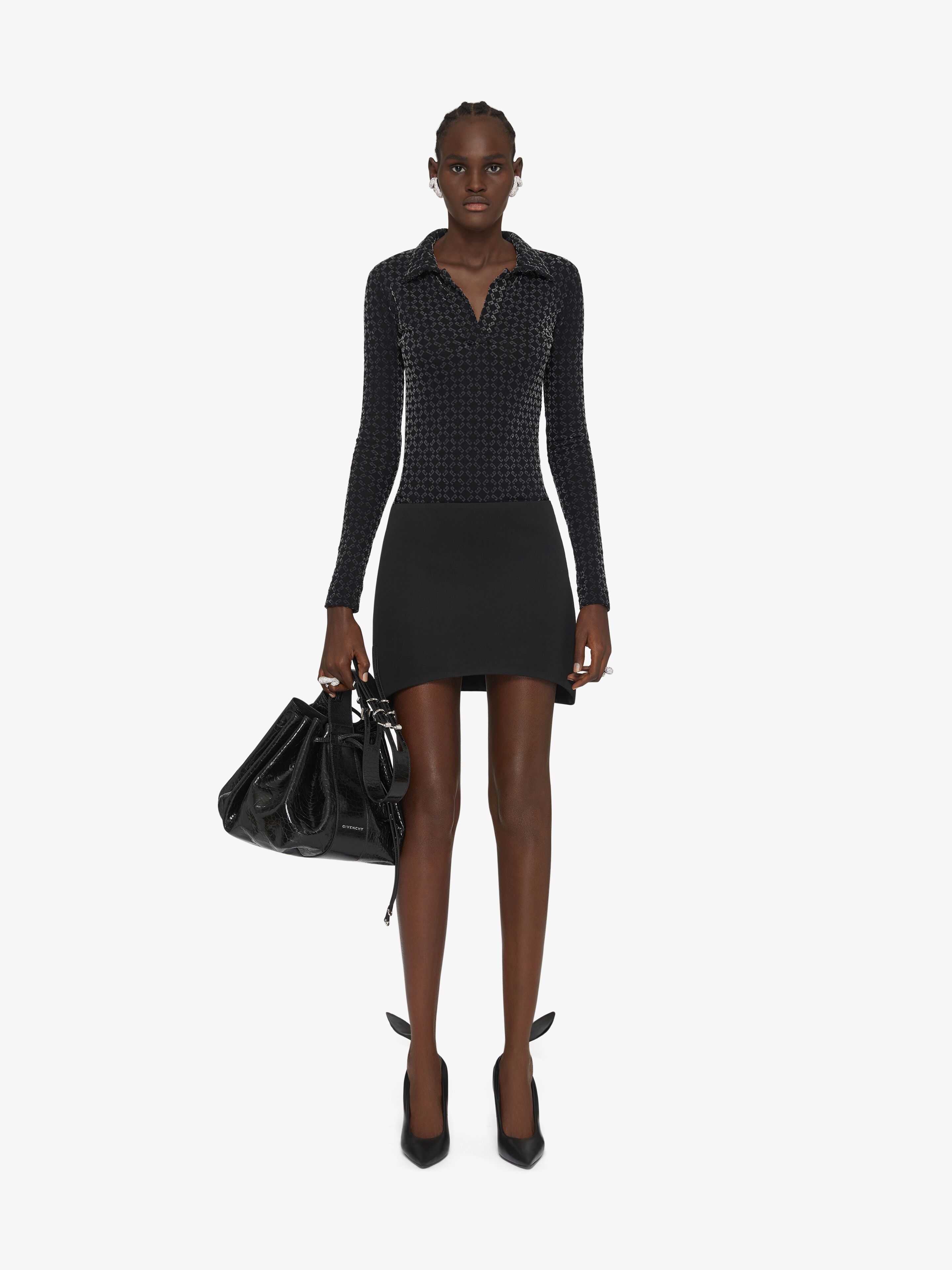 Givenchy oc11z0725 Polo Shirt in Black Size XS / US 0-2 / IT 36-38 - 3 Thumbnail