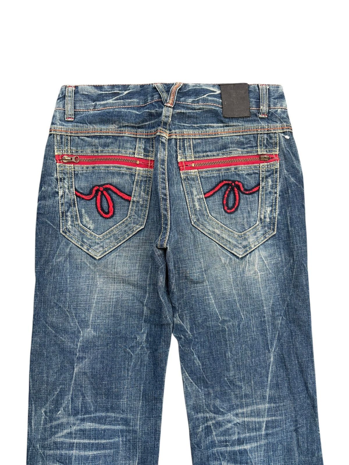 Tornado Mart RED PEPPER RUSTY CLAWNMARK JAPANESE PUNK DISTRESSED DENIM Size US 32 / EU 48 - 6 Thumbnail