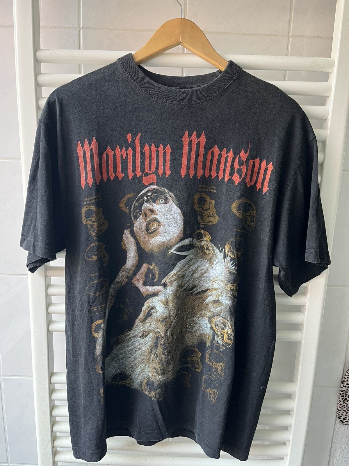 Band Tees vintage marilyn manson skulls shirt Size US XL / EU 56 / 4 - 1 Thumbnail