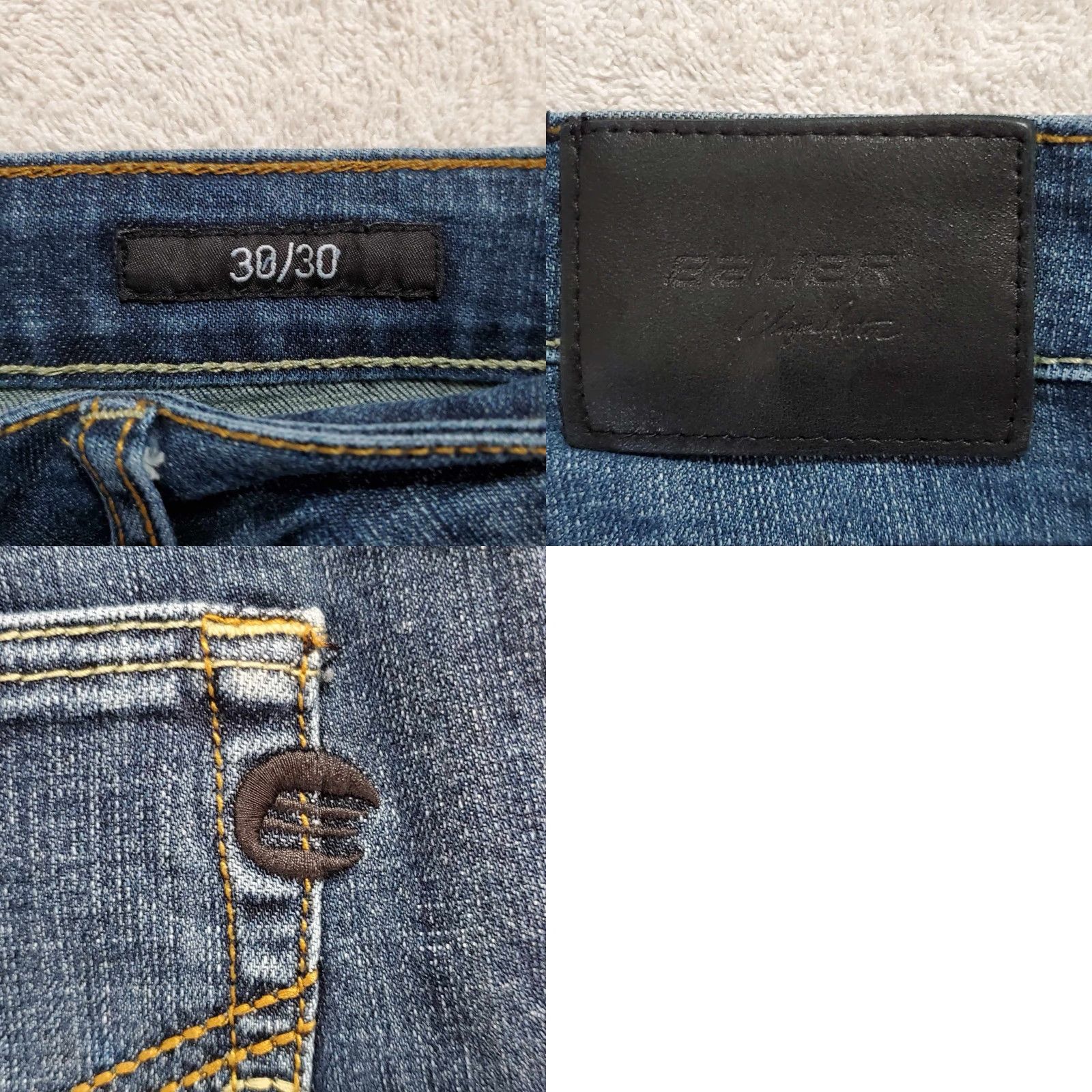 Vintage Bauer Jeans Mens Y2K Grunge 30 x 28 Blue Straight Jeans Mens Size US 30 / EU 46 - 8 Thumbnail