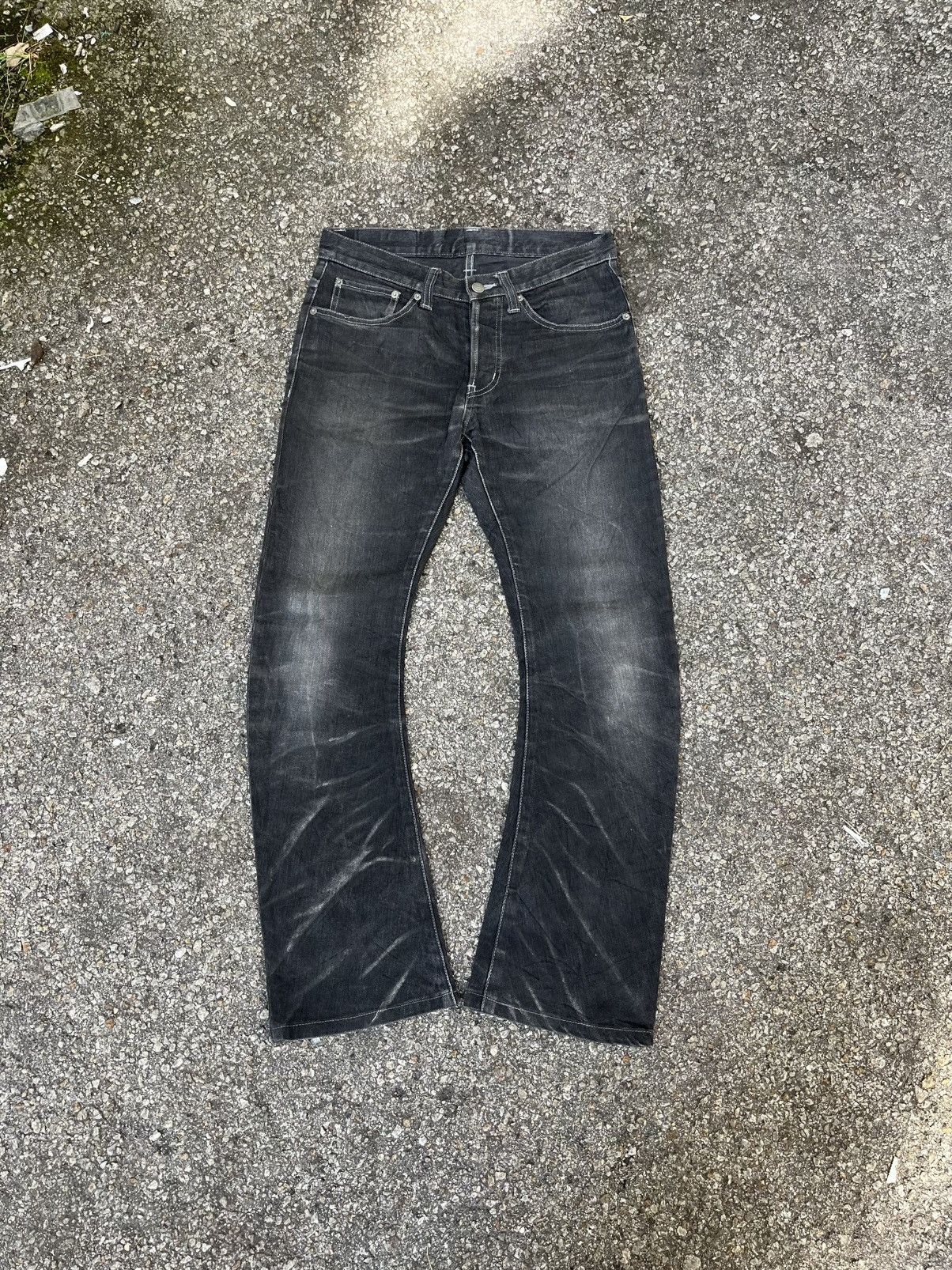 Tornado Mart Tornado Mart Clawmark Denim Curve Leg Bootcut Flare Jeans Size US 29 - 1 Thumbnail