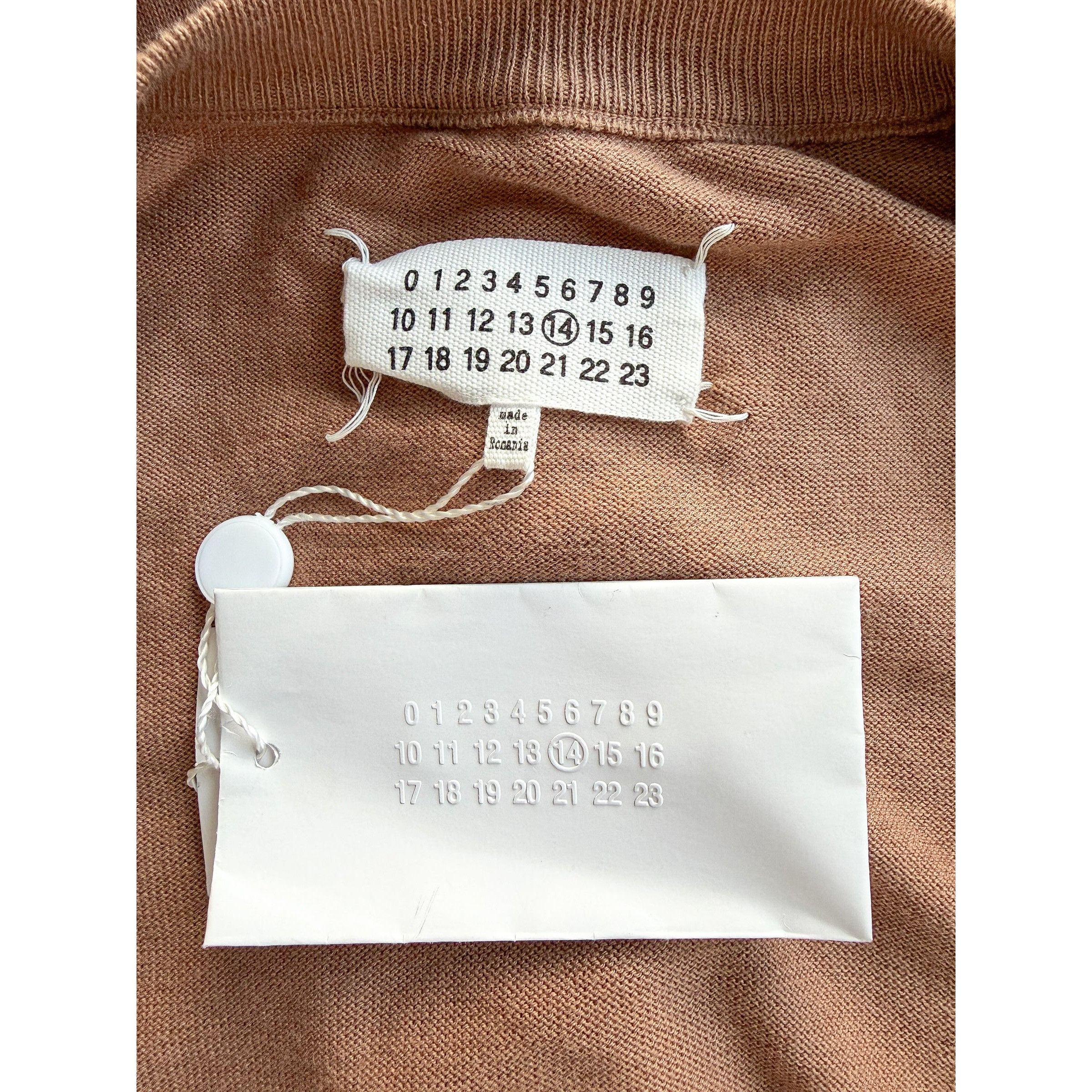 Maison Margiela MAISON MARTIN MARGIELA Brown Cotton Wool Cardigan With Elbow Size US XL / EU 56 / 4 - 7 Thumbnail