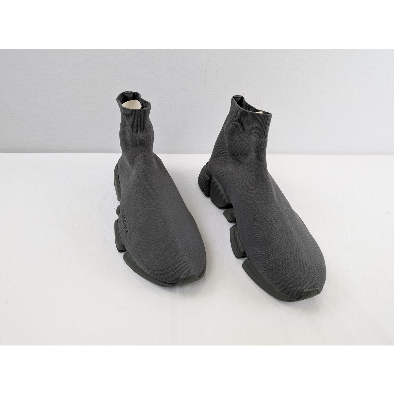 Balenciaga o1rshd1 Speed 2.0 LT New Recycled Knit Sneakers in Dark kaki Size US 12 / EU 45 - 7 Thumbnail