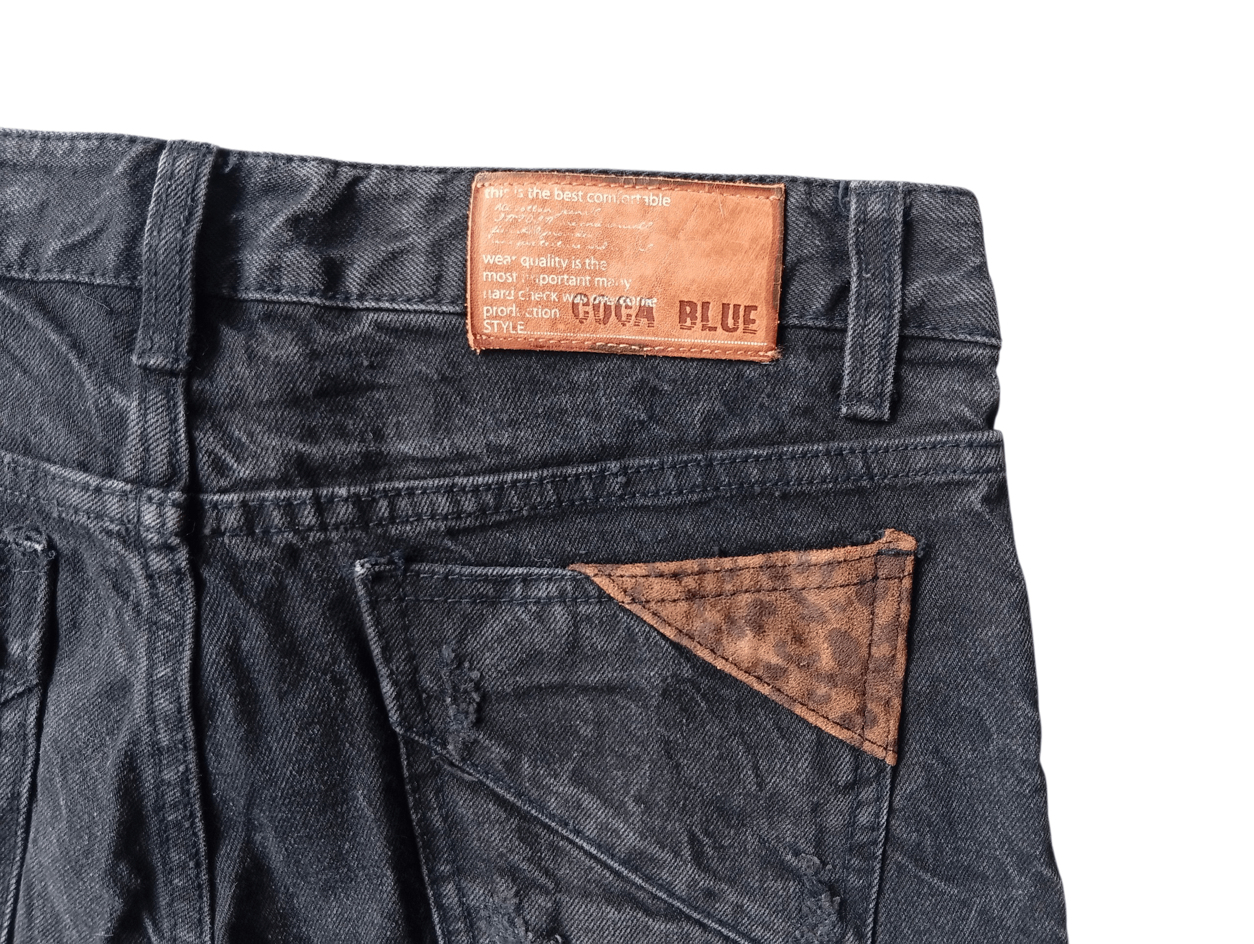 Japanese Brand Cocablue leopard denim short Size 28" / US 6 / IT 42 - 5 Thumbnail