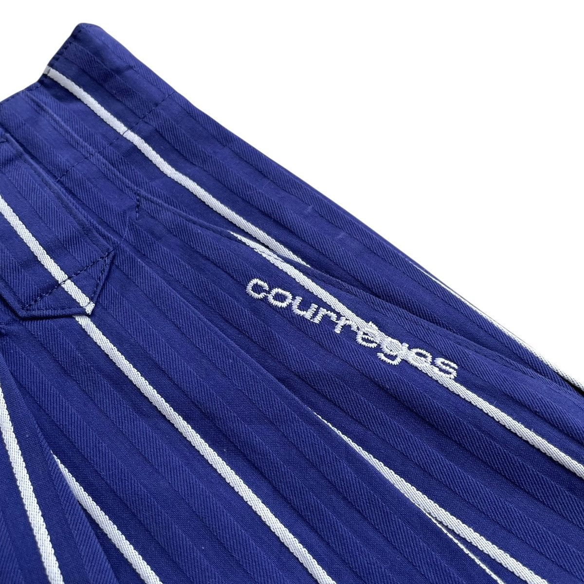 Courreges Courrèges Paris Vintage Herringbone Twill High Waist Pants Size 26" / US 2 / IT 38 - 10 Thumbnail