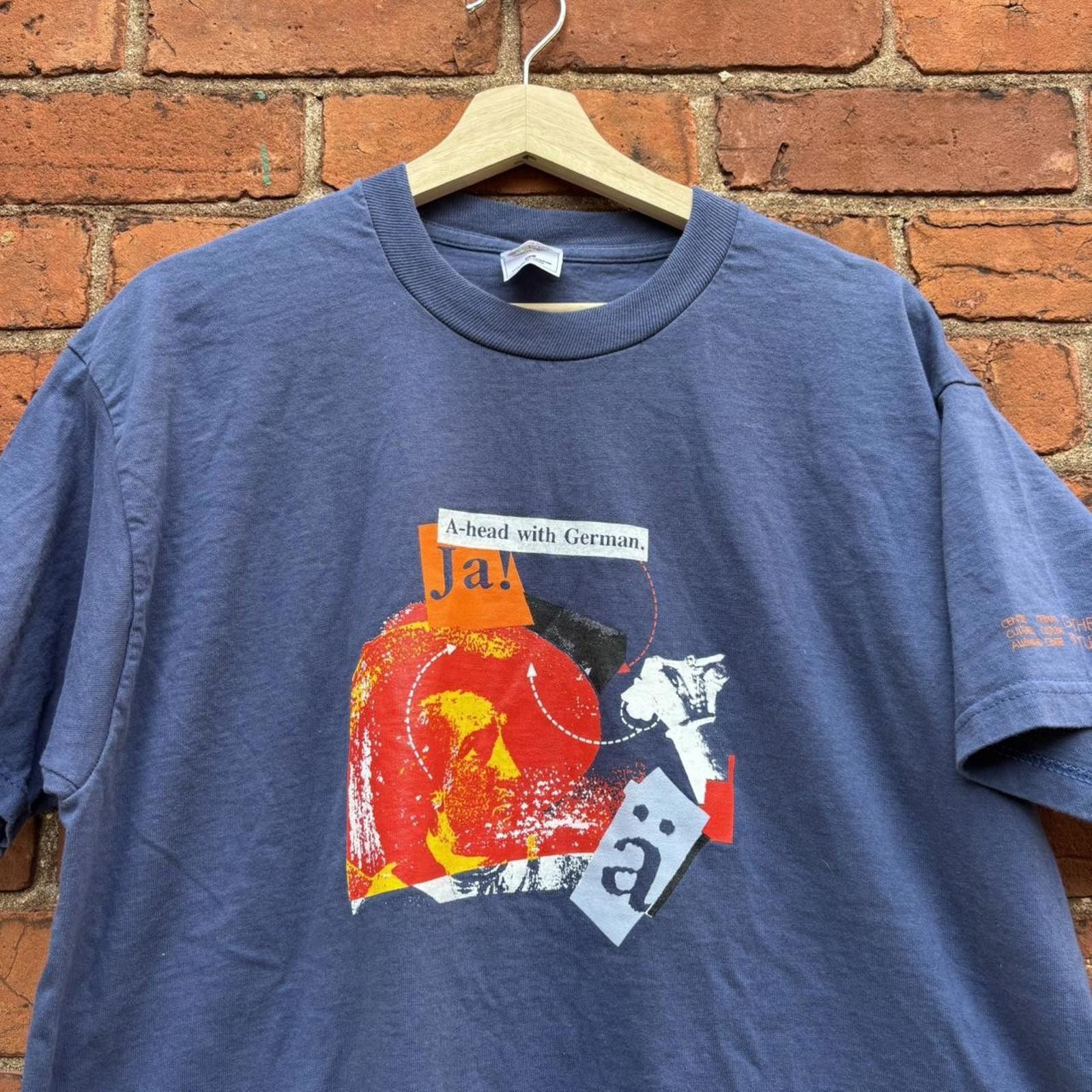 Fruit Of The Loom Vintage a-head with German German cultural centre t shirt XL Size US XL / EU 56 / 4 - 2 Thumbnail