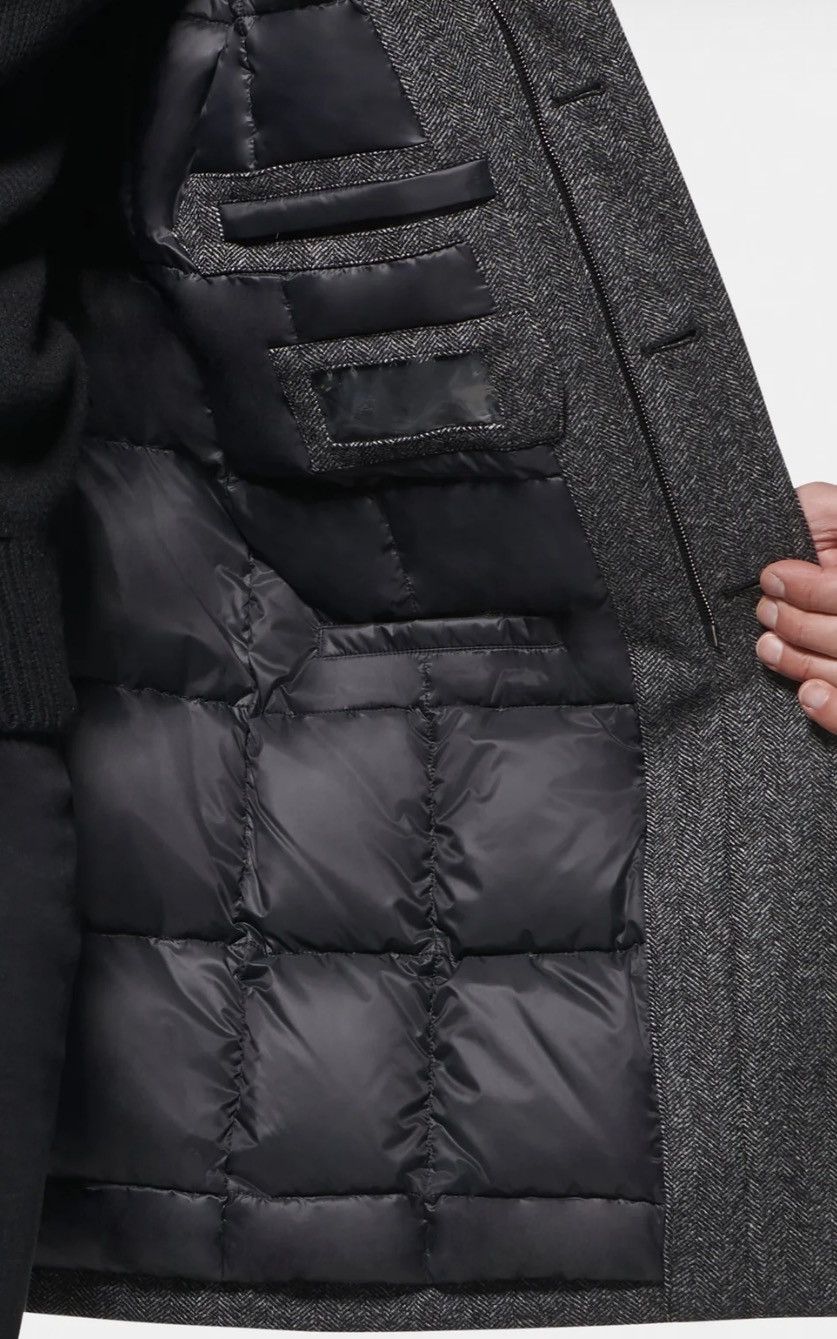 Other Norwegian Wool Cashmere Wool ¾ Coat Grey Black Herringbone Size US L / EU 52-54 / 3 - 4 Thumbnail