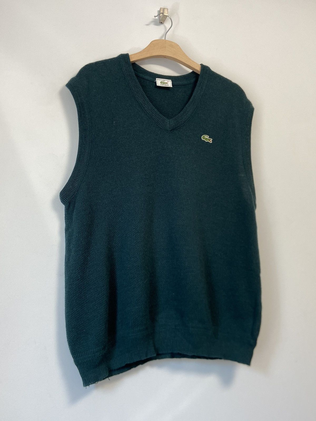 Lacoste × Vintage Lacoste Vintage 90’s Knitted Vest Y2K Size US L / EU 52-54 / 3 - 8 Thumbnail