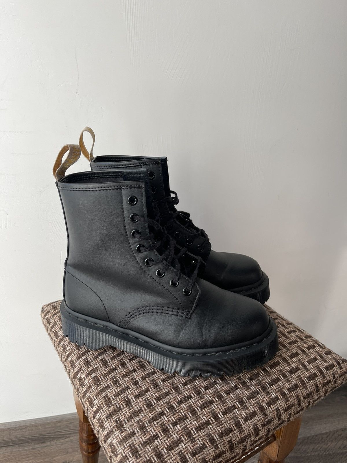 Dr. Martens Dr. Martens Vegan Jadon II Mono Platform Boots Black Sz EU37 Size US 7 / IT 37 - 1 Thumbnail
