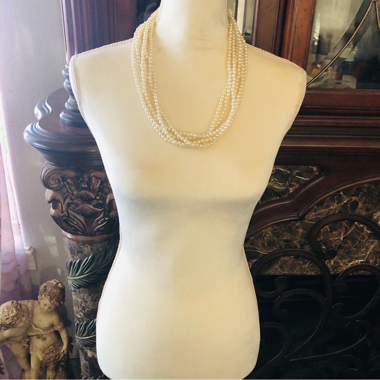 Vintage Vintage 6 strand cream pearl necklace Size ONE SIZE - 5 Thumbnail