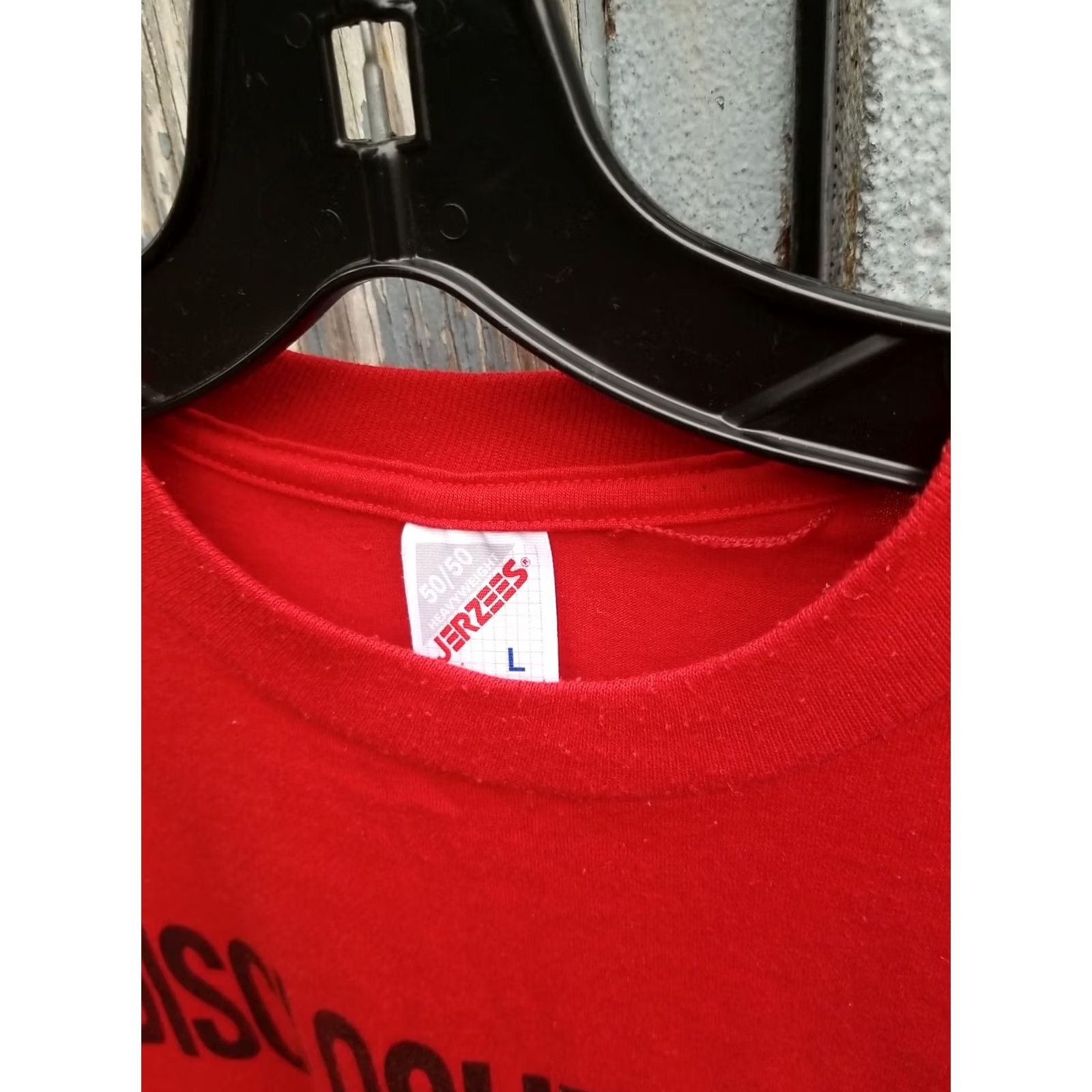 Jerzees VINTAGE DISCLOSURE MICHAEL CRICHTON BALLANTINE BOOKS PROMOTIONAL SHIRT LARGE Shirt Mens L Red Size US L / EU 52-54 / 3 - 2 Thumbnail