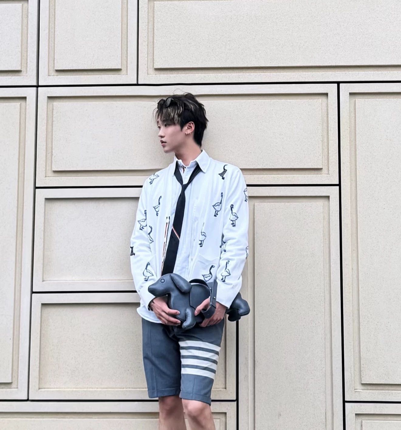 Thom Browne Thom Browne Gray 4-Bar Wool Tailored Shorts Size 2 Size US 32 / EU 48 - 4 Thumbnail