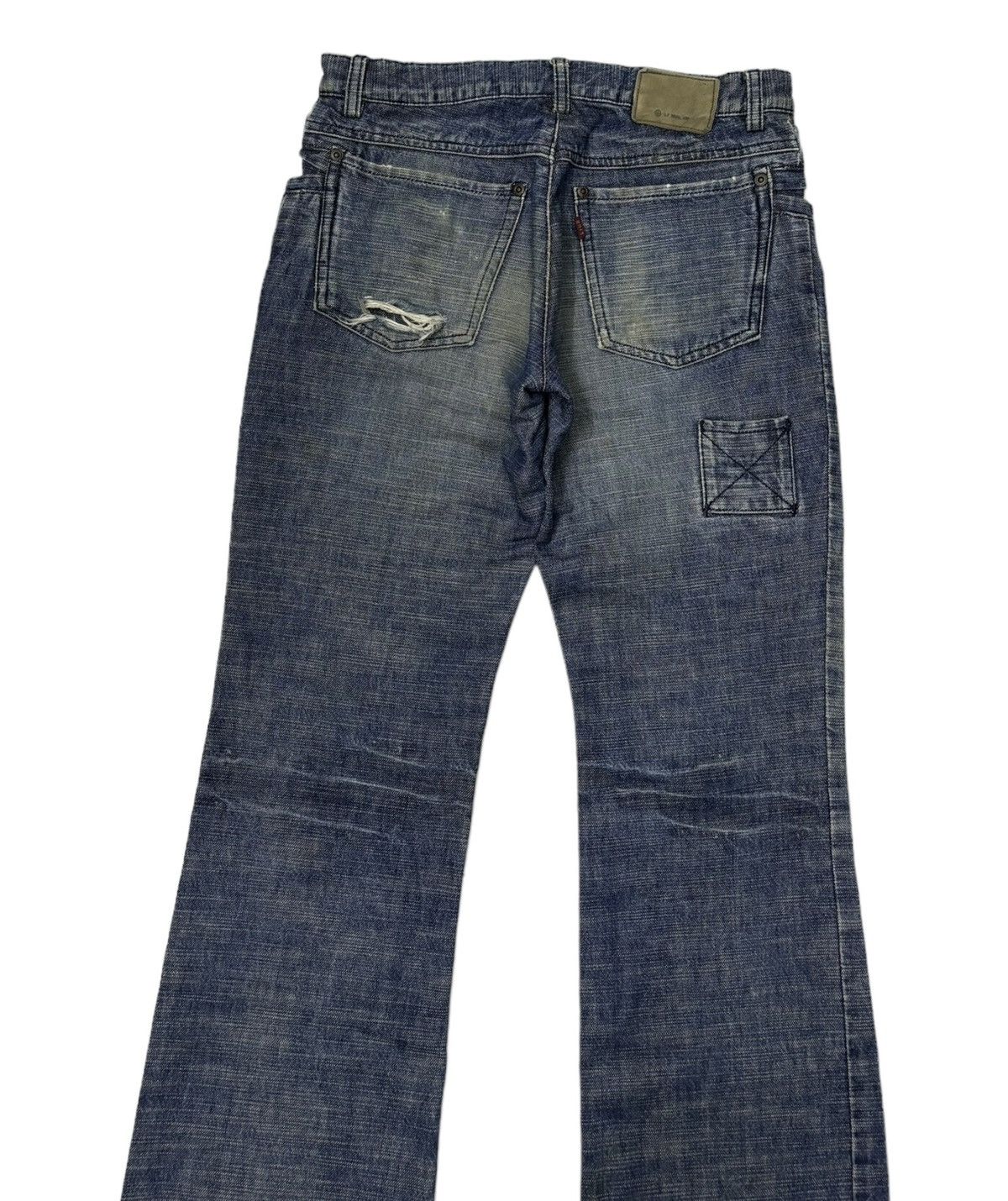 If Six Was Nine 🔥ARCHIVE L7 REAL HIP JAPANESE FLARED DENIM BOOTCUT JEANS Size US 30 / EU 46 - 3 Thumbnail