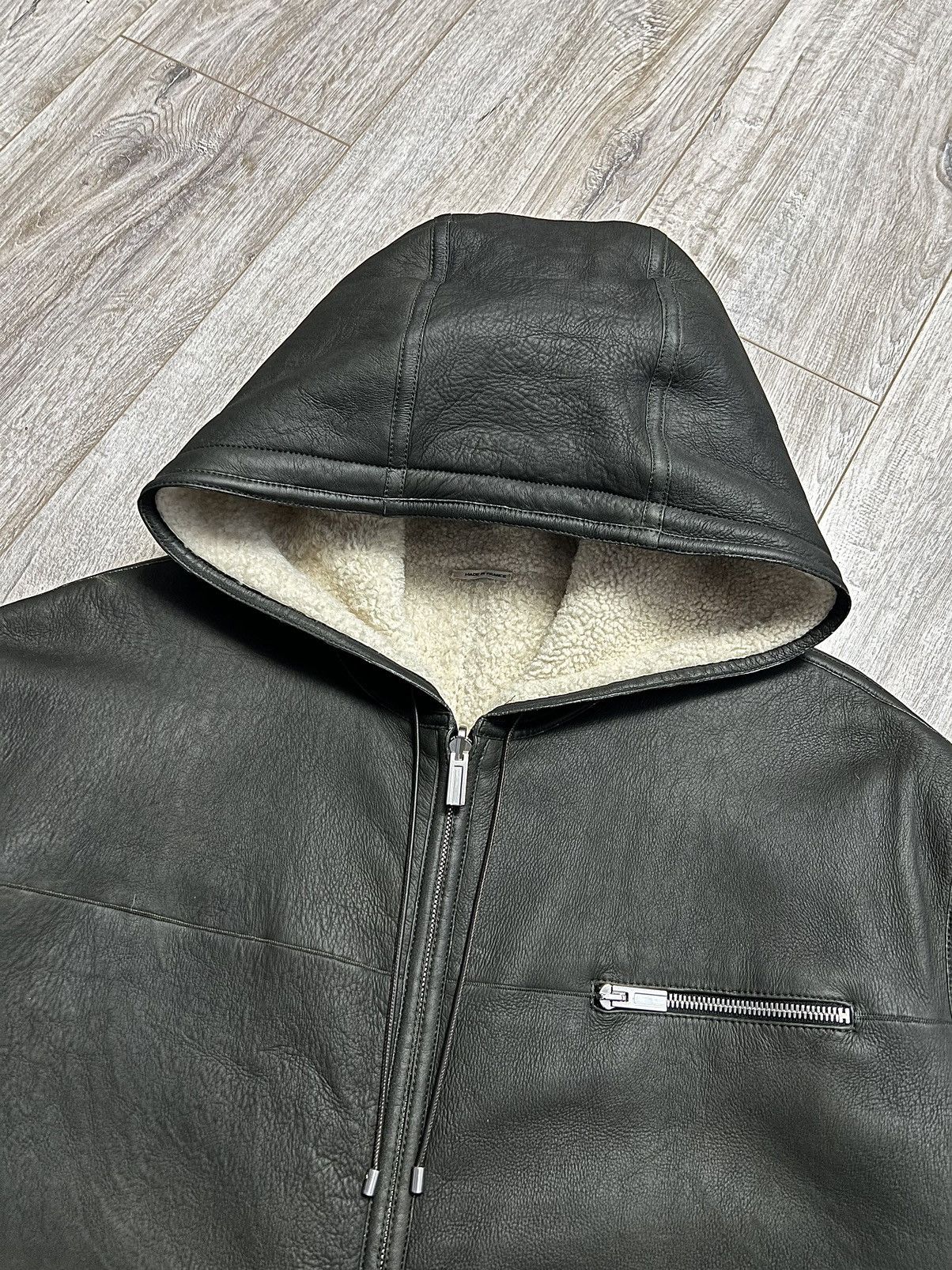 Hermes HERMES Jacket Leather Reversible Lambskin Sheepskin Shearlin Size US XL / EU 56 / 4 - 13 Thumbnail