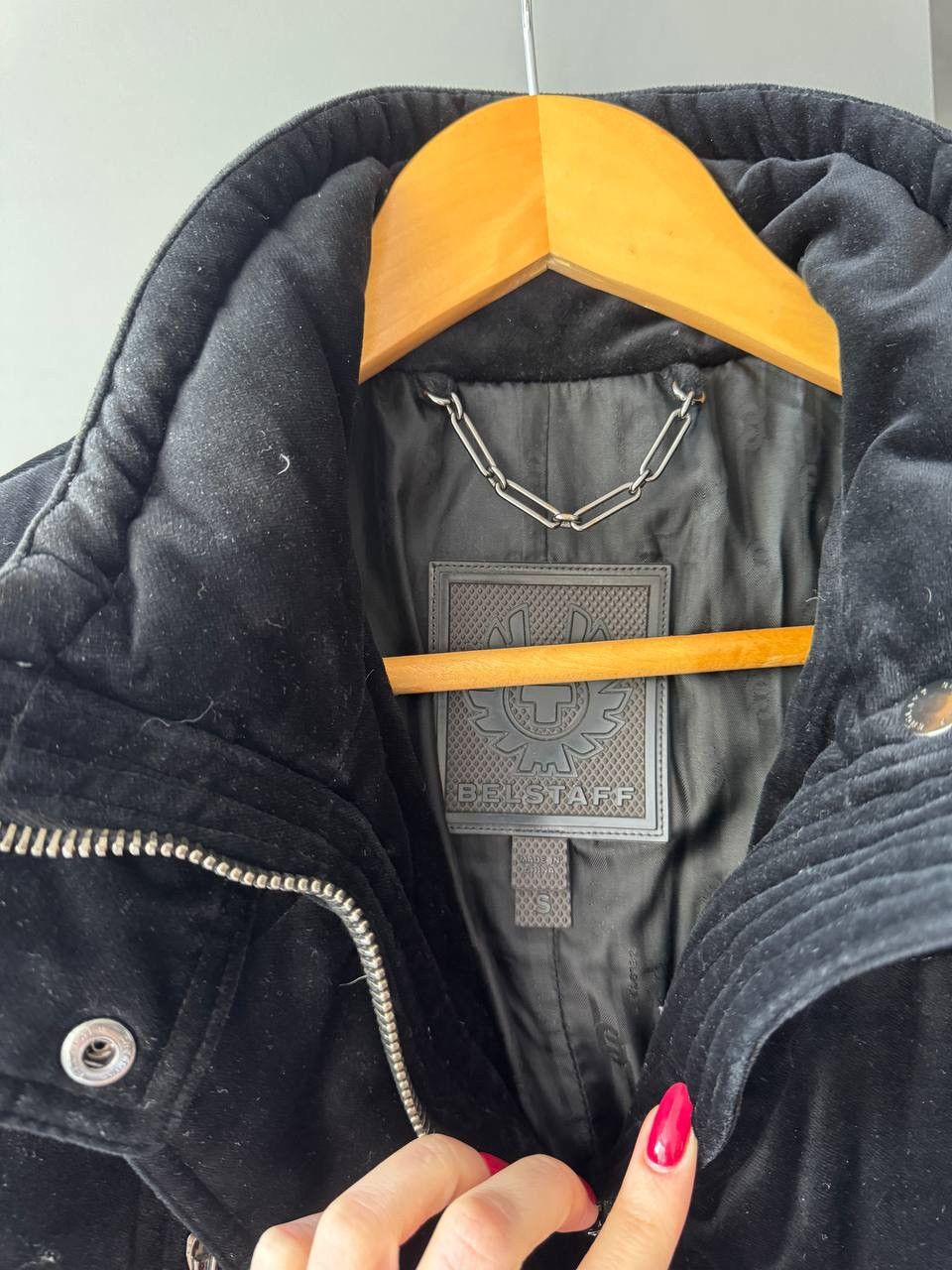 Original Belstaff Padded Velour Puffer Jacket
