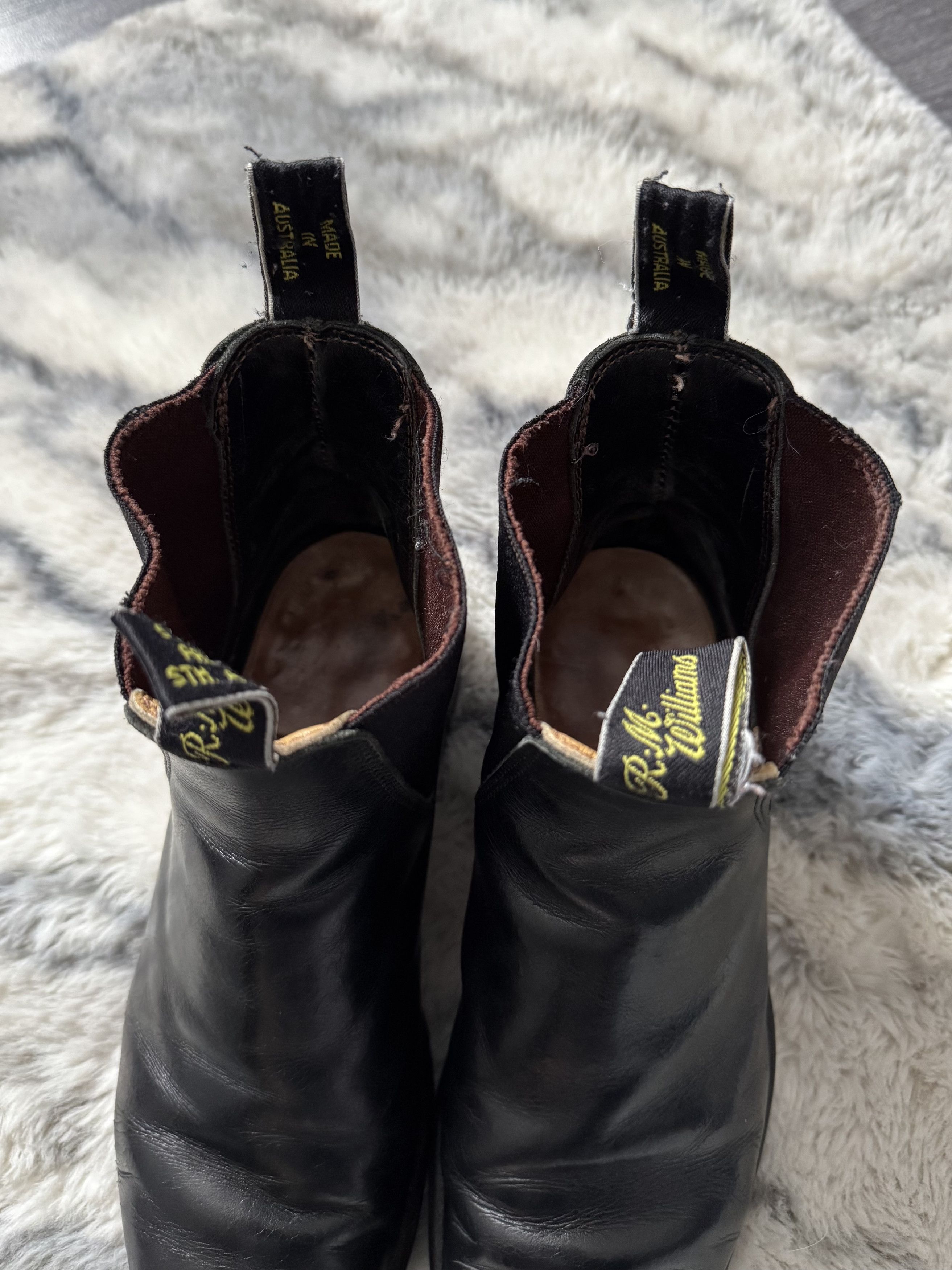 R.M. Williams Unisex Australia Leather Chelsea Boots Shoes Size 5.5 G W Size US 6.5 / EU 39-40 - 7 Thumbnail