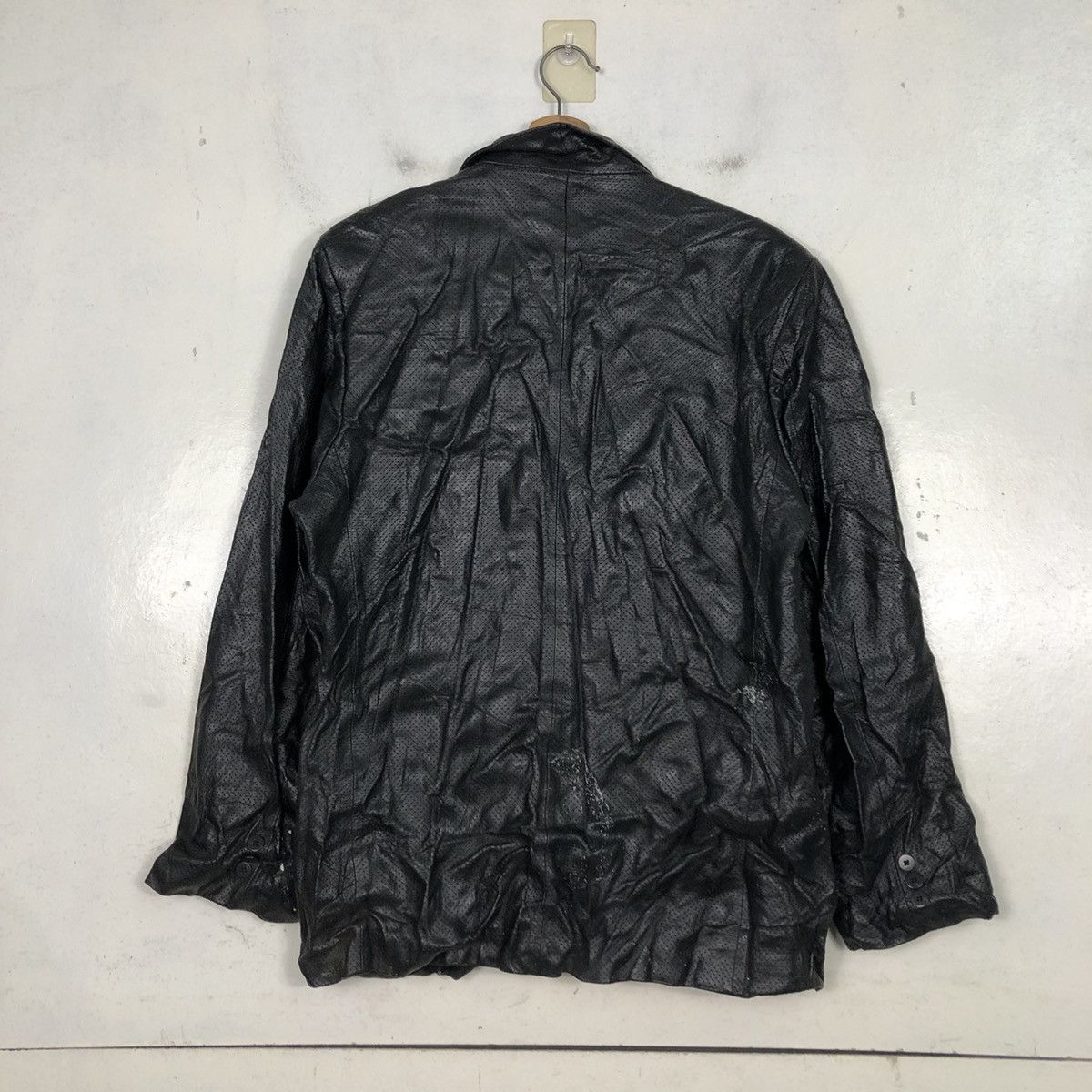 Japanese Brand Vintage Leather Jacket Ferrara Italy Issey Miyake Size US M / EU 48-50 / 2 - 10 Thumbnail