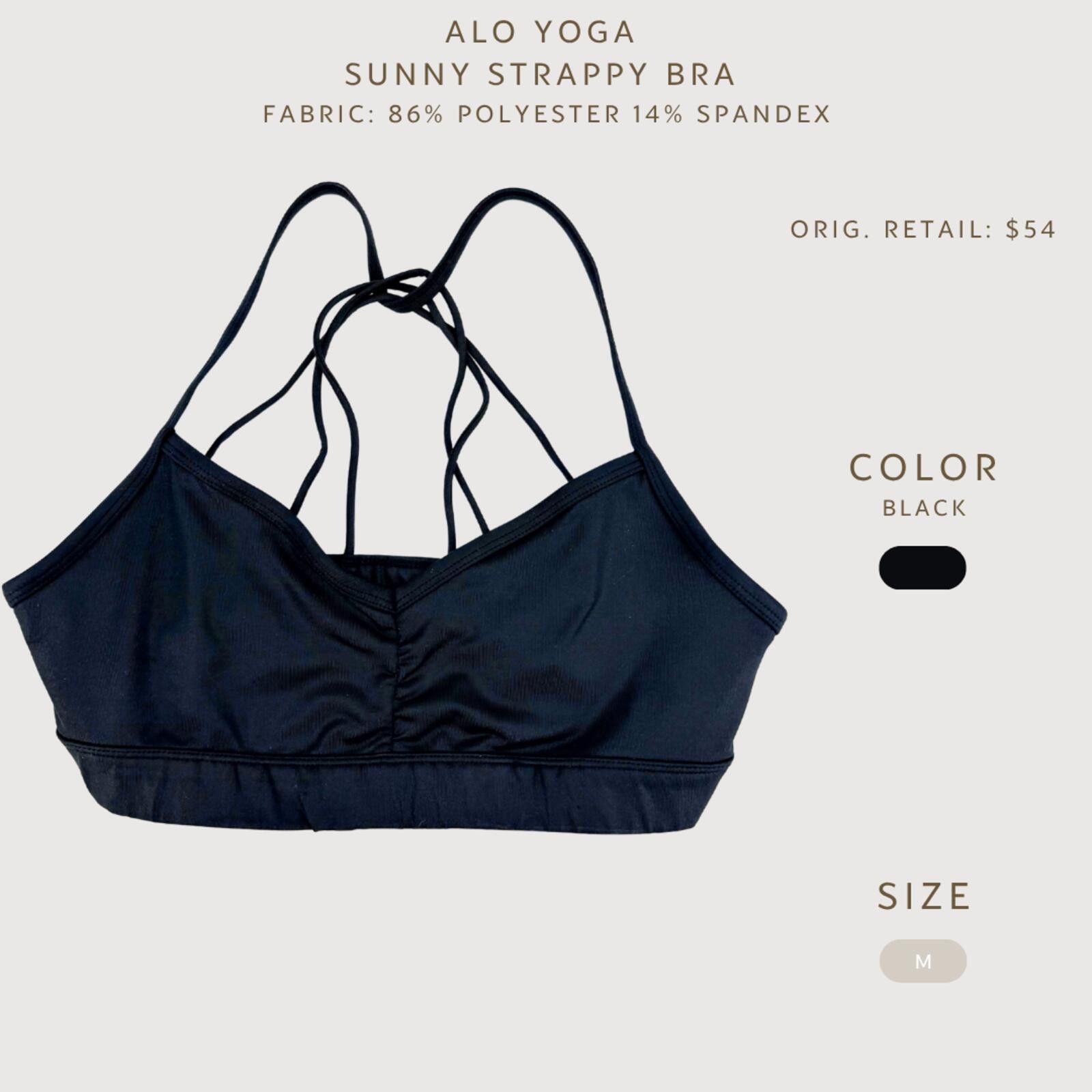 Other Alo Yoga Sunny Strappy Sports Bra M Size ONE SIZE - 2 Thumbnail