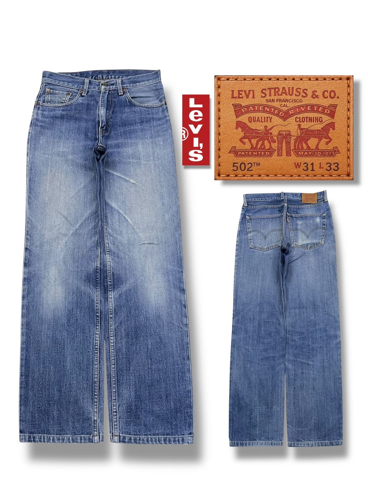 Levi's Vintage 02 Levi’s 502 Japan - Faded Wash Jeans CODE ➡️ A13 Size US 29 - 1 Thumbnail