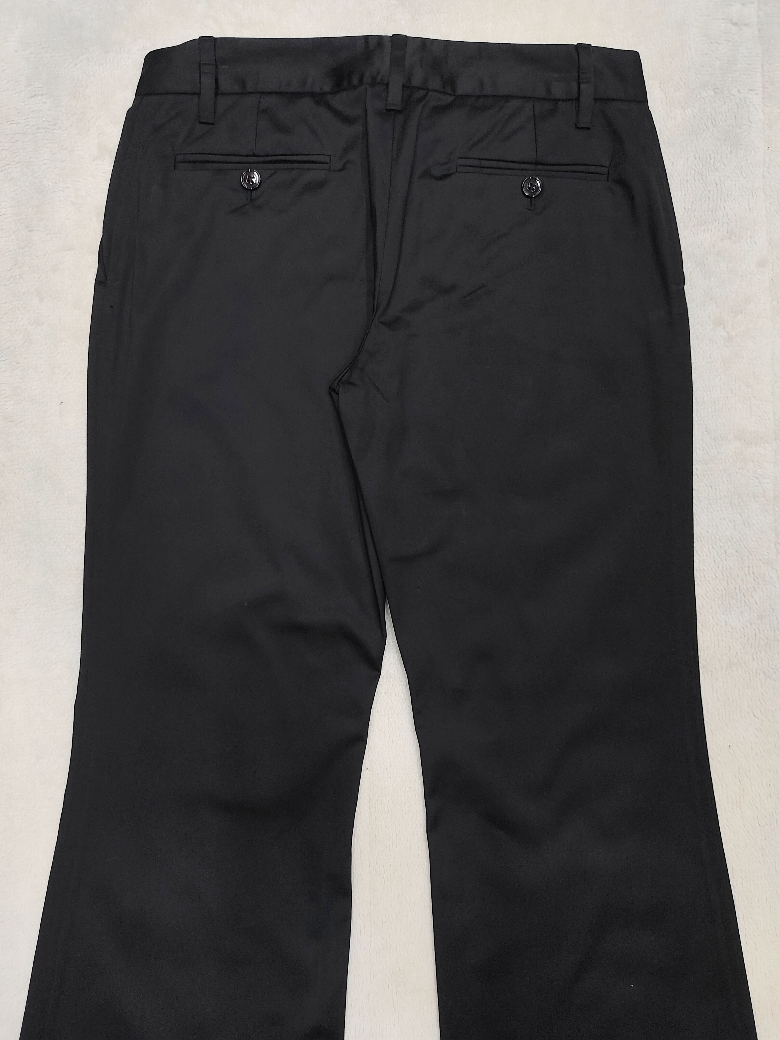 Dolce & Gabbana Dolce & Gabbana 🇮🇹 Black Flared Tailored Dress Pants Size 29" - 4 Thumbnail