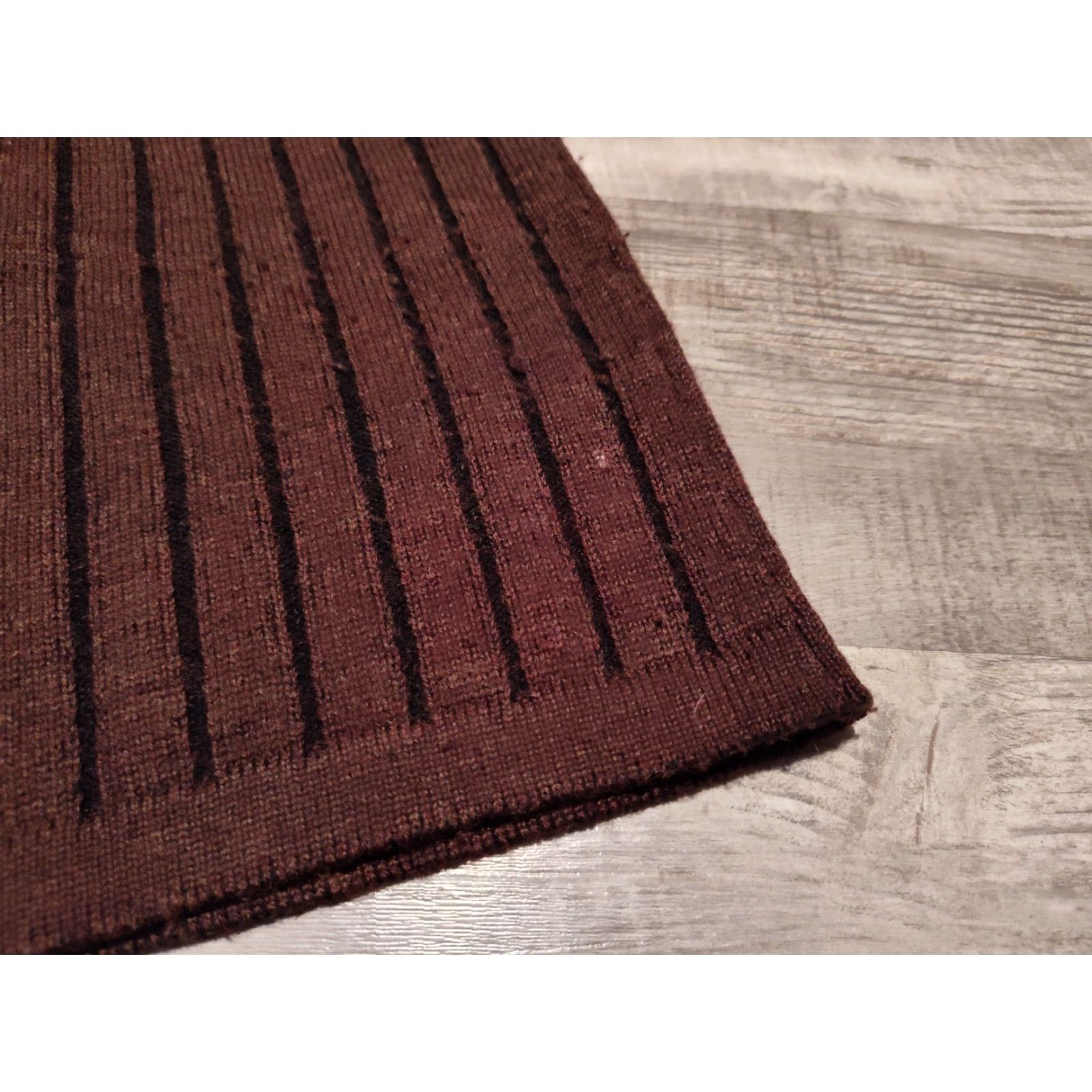 MILLY VINTAGE Kerry Traditions Ireland Mens Sweater Pullover 100% New Wool Brown Crew Neck Casual Winter Fall Spring 80s 90s Size US L / EU 52-54 / 3 - 4 Thumbnail