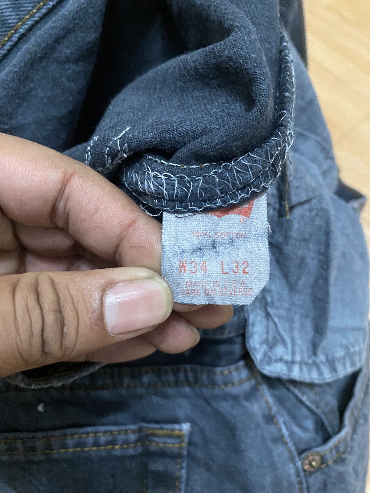 Levi's × Levi's Vintage Clothing × Vintage Vintage made in usa 90s levis black sun faded Size US 32 / EU 48 - 11 Thumbnail